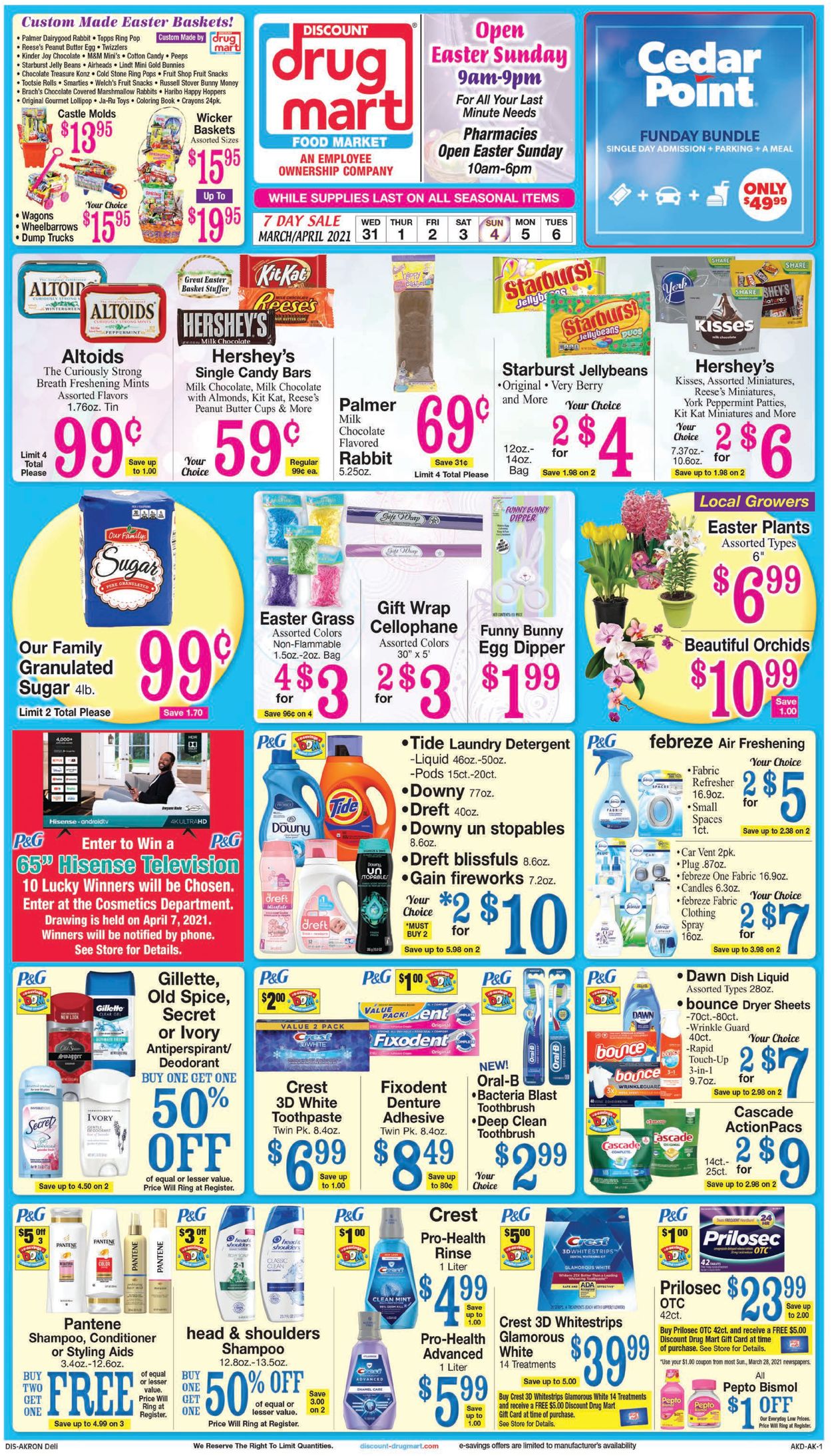 Discount Drug Mart - Easter 2021 Weekly Ad Circular - valid 03/31-04/06/2021