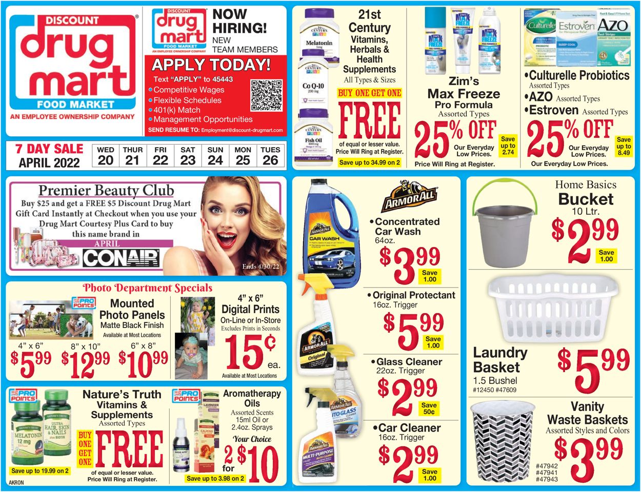 Discount Drug Mart Weekly Ad Circular - valid 04/20-04/26/2022