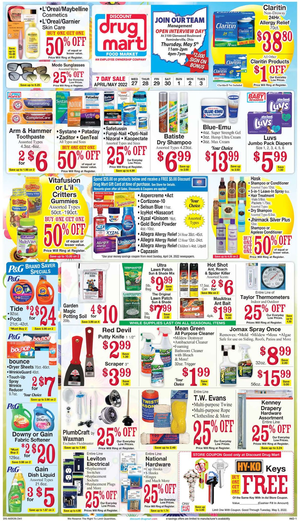 Discount Drug Mart Weekly Ad Circular - valid 04/27-05/03/2022
