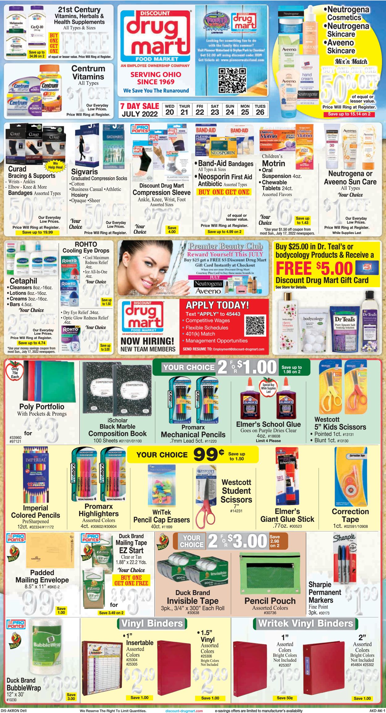 Discount Drug Mart Weekly Ad Circular - valid 07/20-07/26/2022