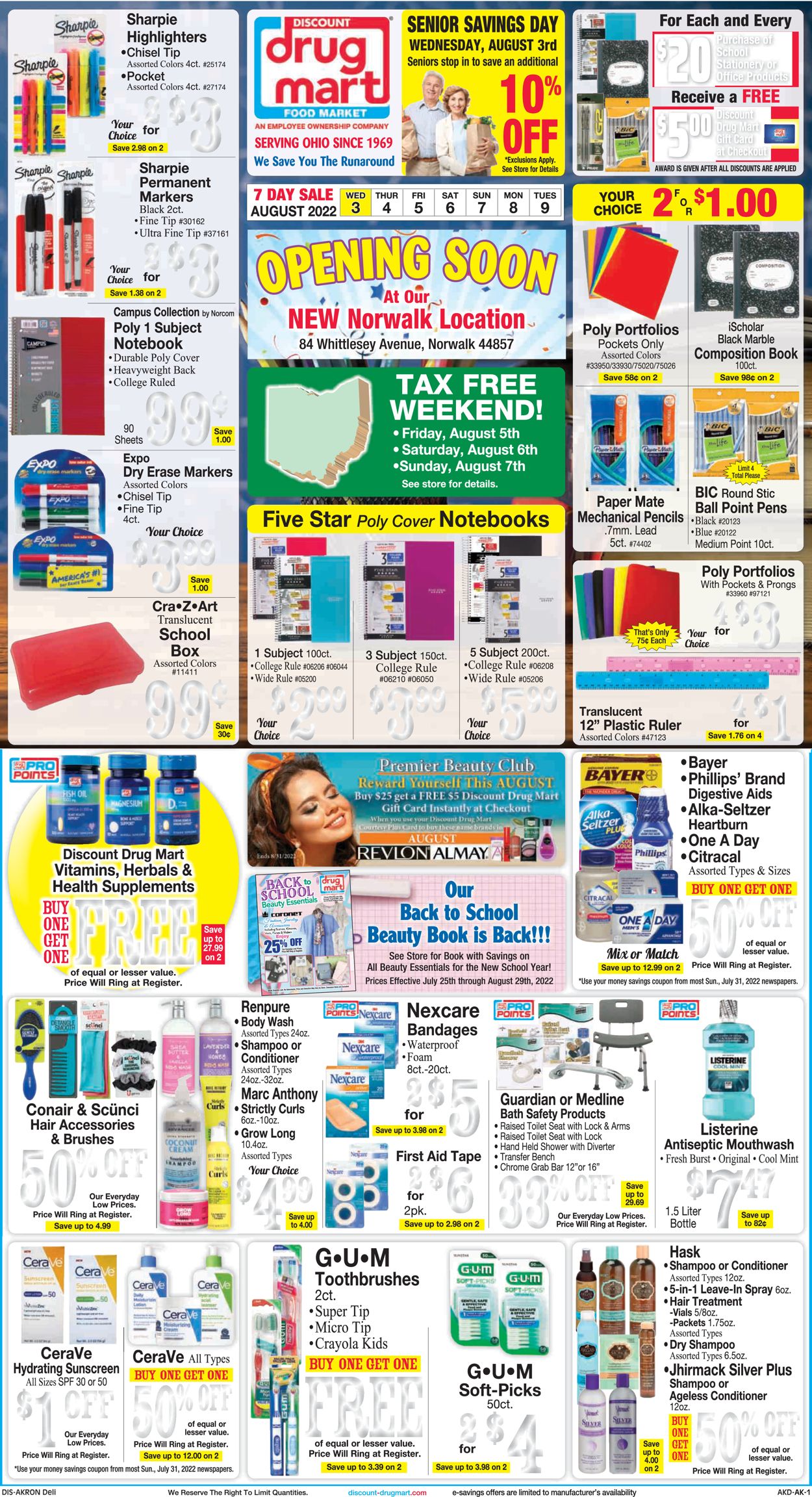 Discount Drug Mart Weekly Ad Circular - valid 08/03-08/09/2022