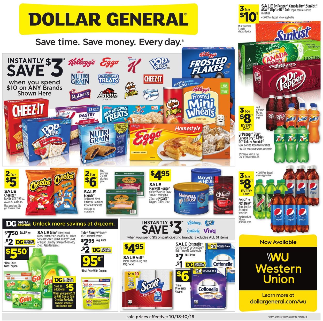 Dollar General Weekly Ad Circular - valid 10/13-10/19/2019