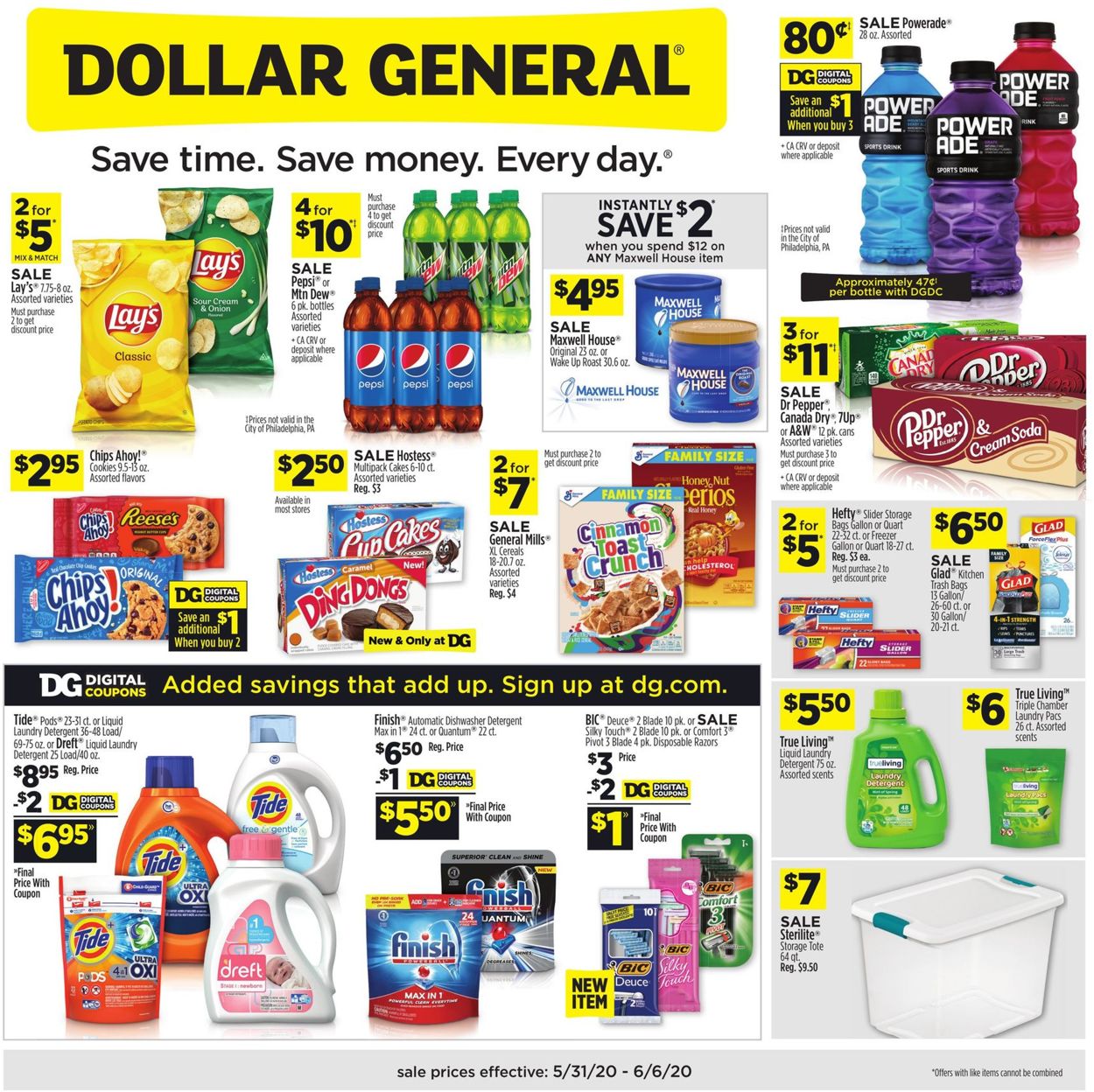 Dollar General Weekly Ad Circular - valid 05/31-06/06/2020