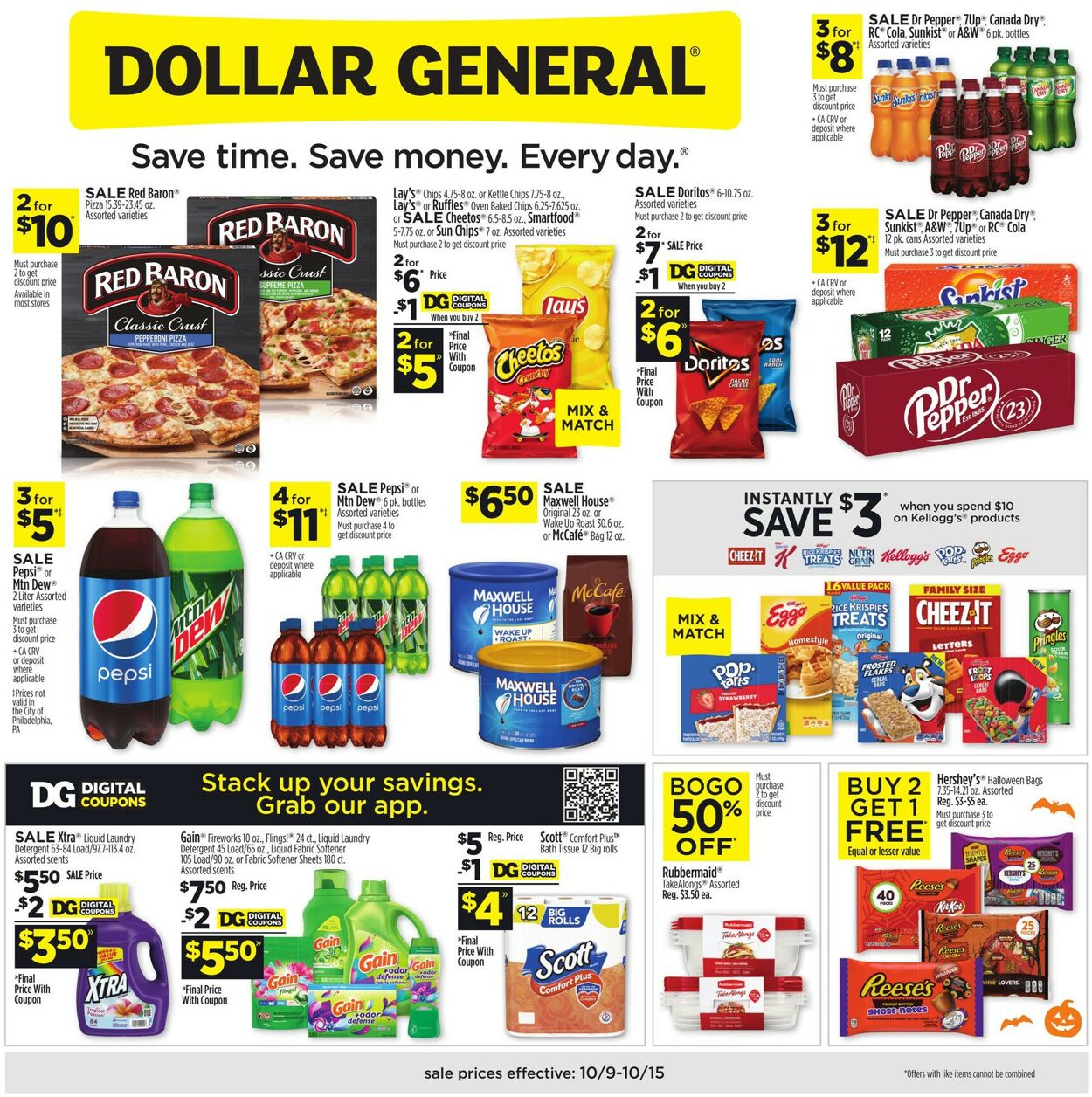 Dollar General Weekly Ad Circular - valid 10/09-10/15/2022