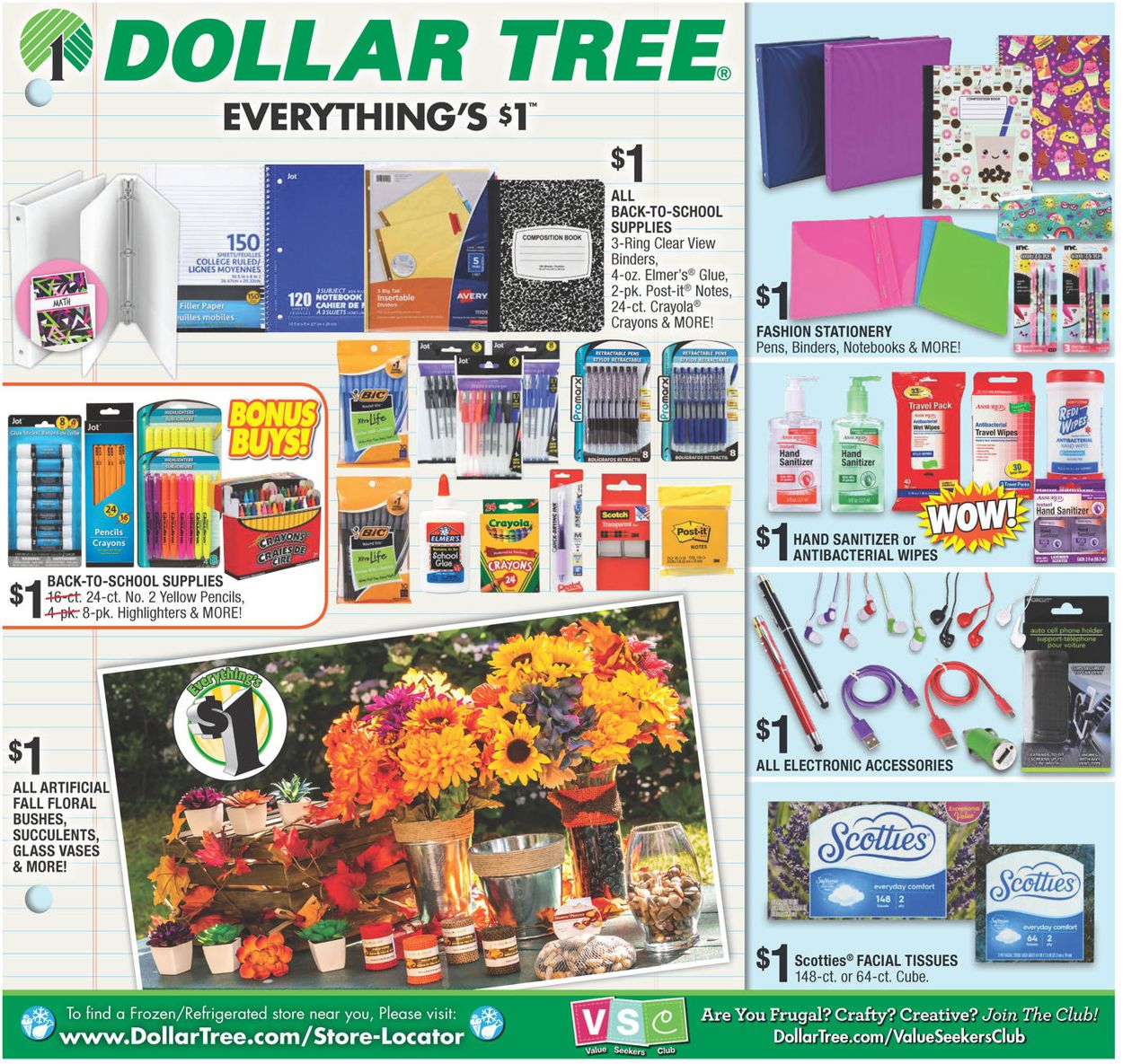Dollar Tree Weekly Ad Circular - valid 08/04-08/24/2019