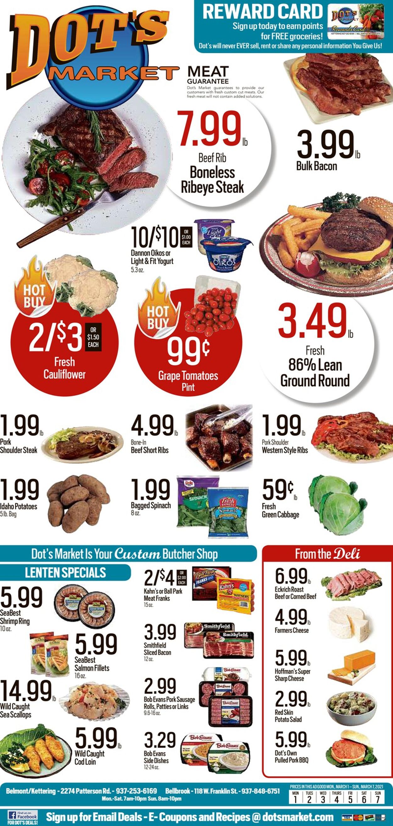 Dot's Market Weekly Ad Circular - valid 03/01-03/07/2021