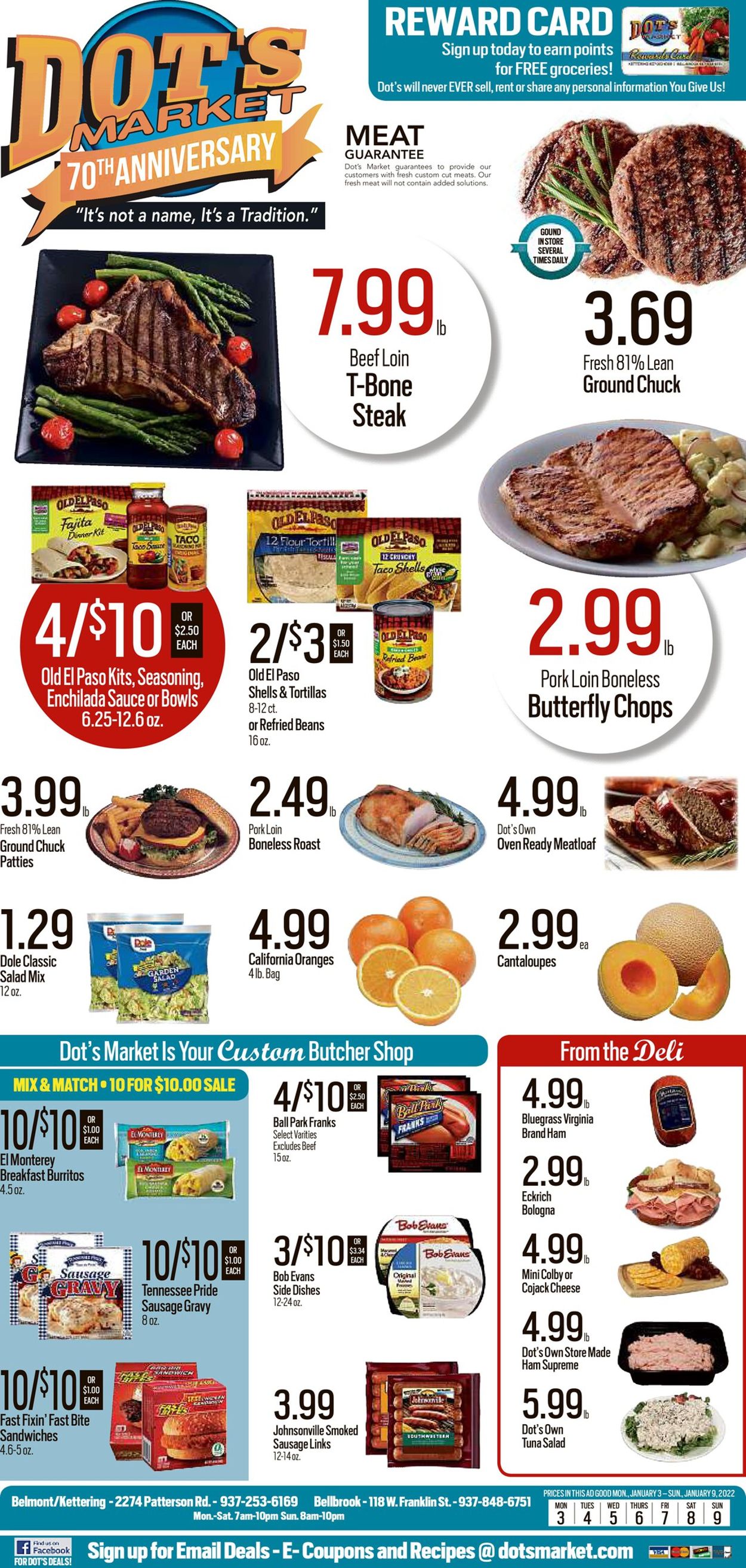 Dot's Market Weekly Ad Circular - valid 01/03-01/09/2022