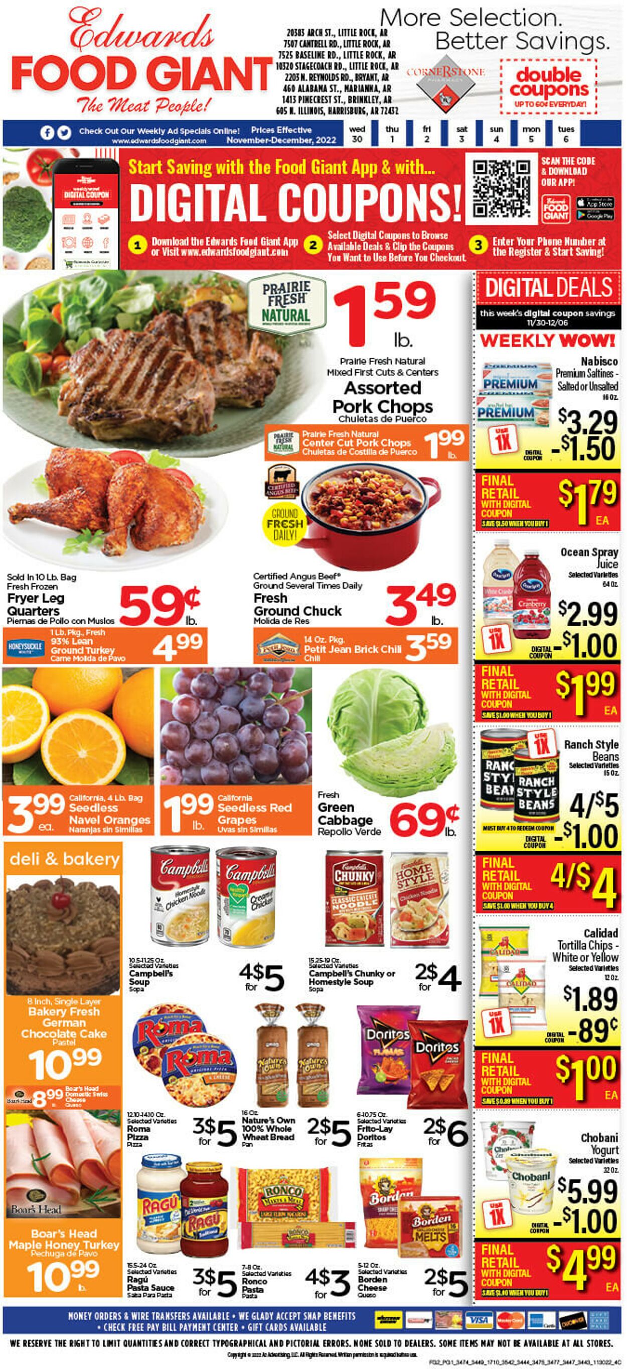 Edwards Food Giant Weekly Ad Circular - valid 11/30-12/06/2022