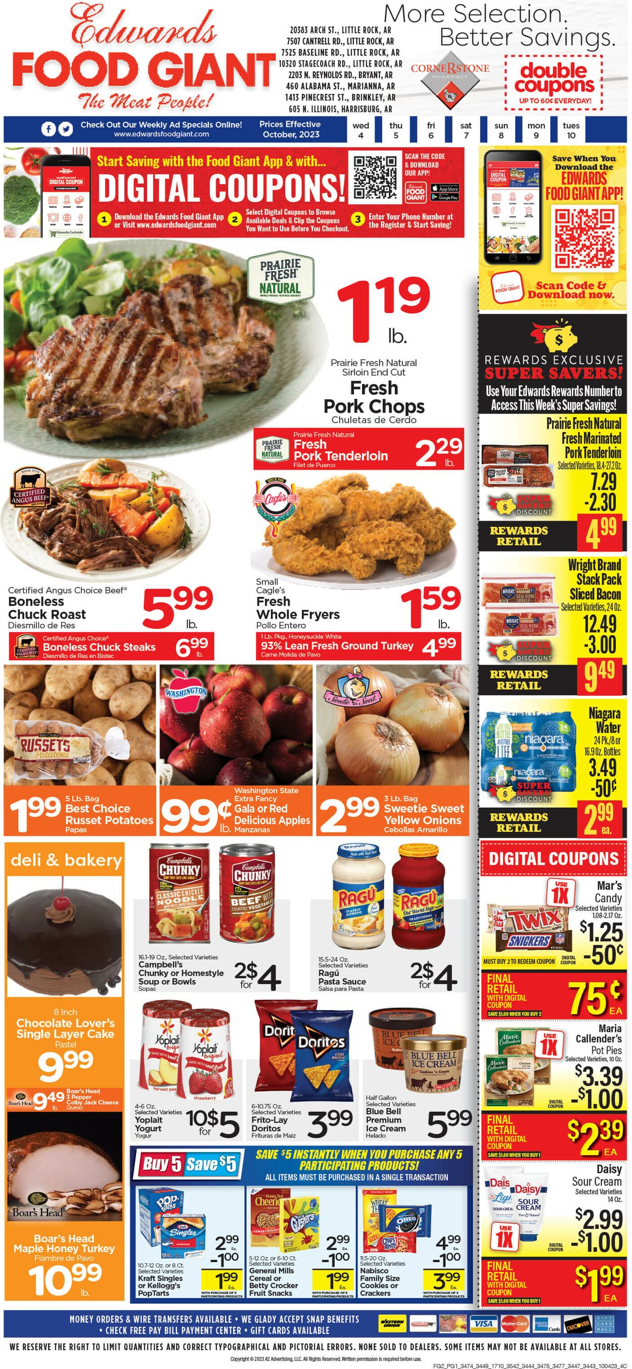Edwards Food Giant Weekly Ad Circular - valid 10/04-10/10/2023