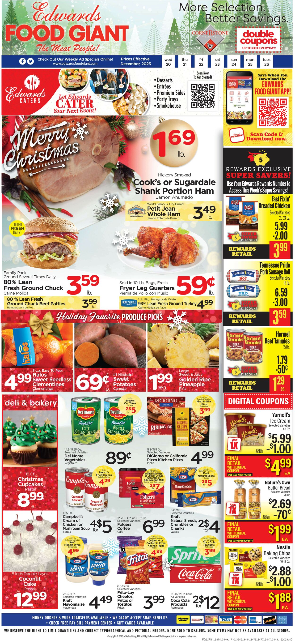 Edwards Food Giant Weekly Ad Circular - valid 12/20-12/26/2023