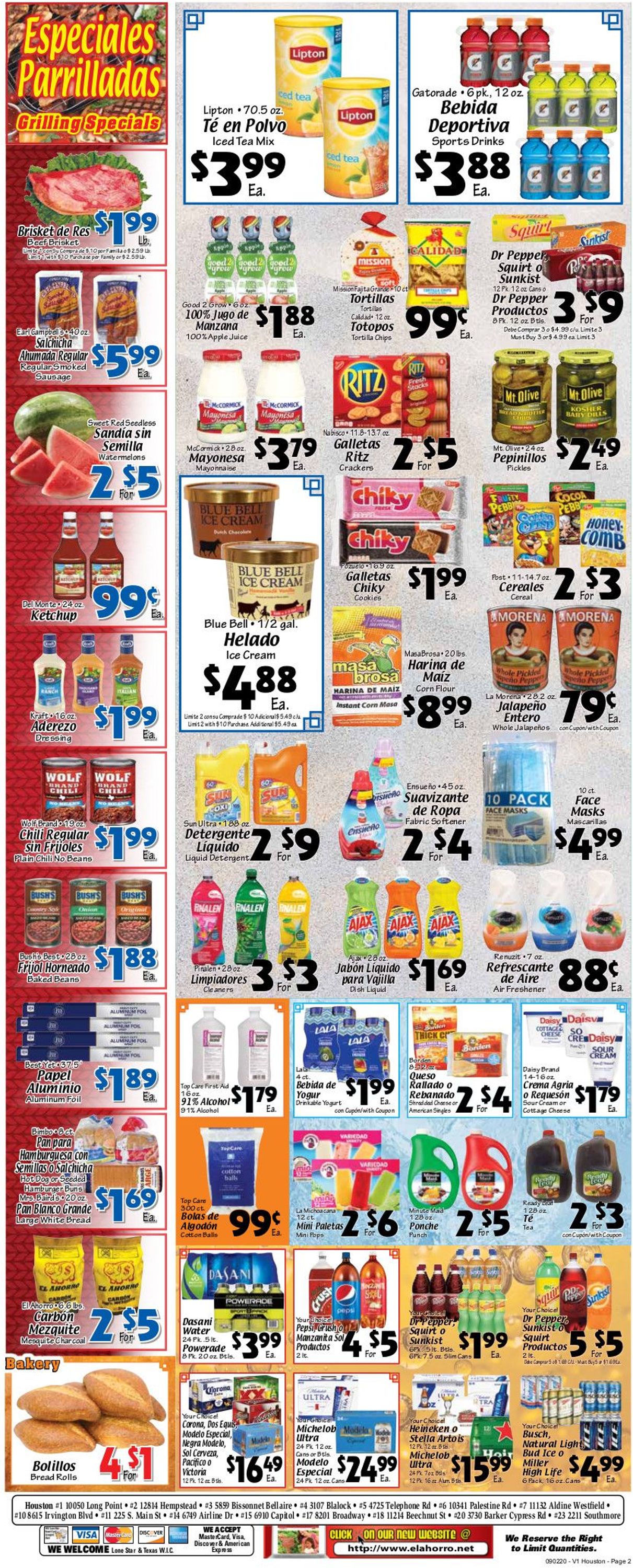 El Ahorro Supermarket Weekly Ad Circular - valid 09/02-09/08/2020 (Page 2)