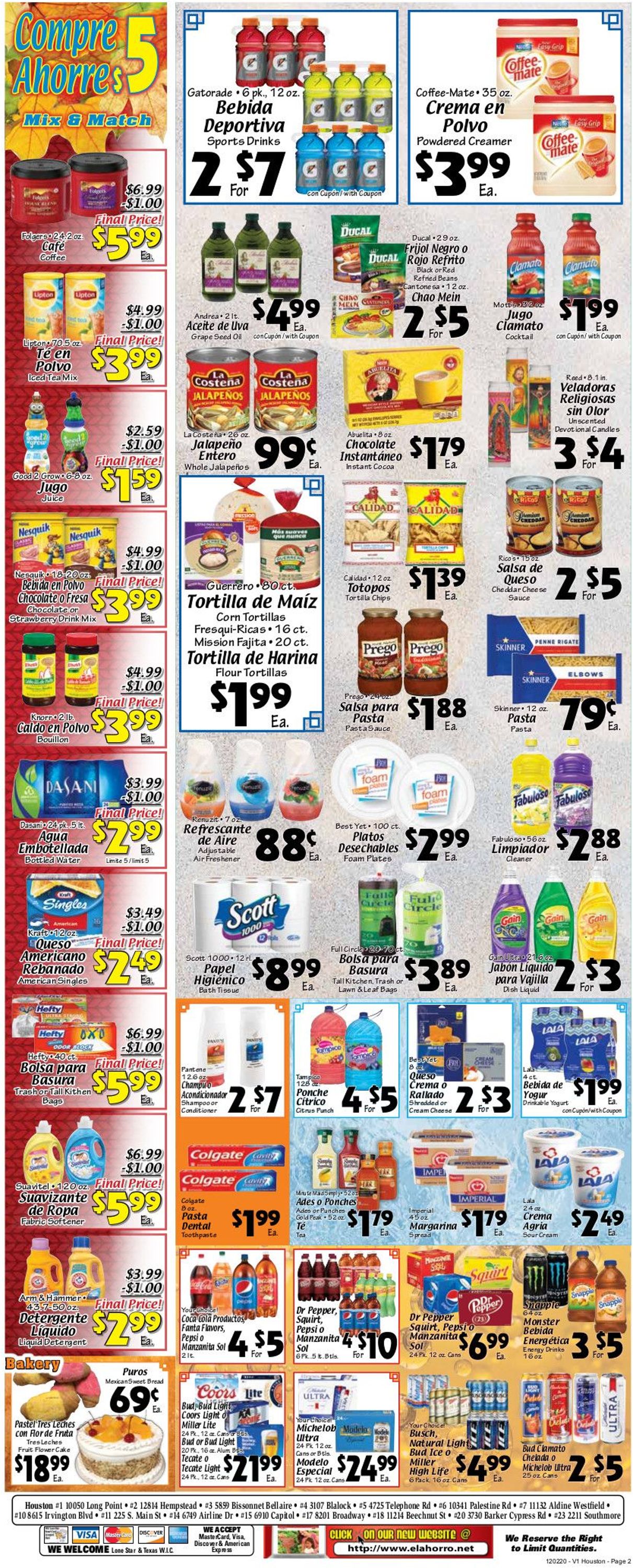 El Ahorro Supermarket Weekly Ad Circular - valid 12/02-12/08/2020 (Page 2)