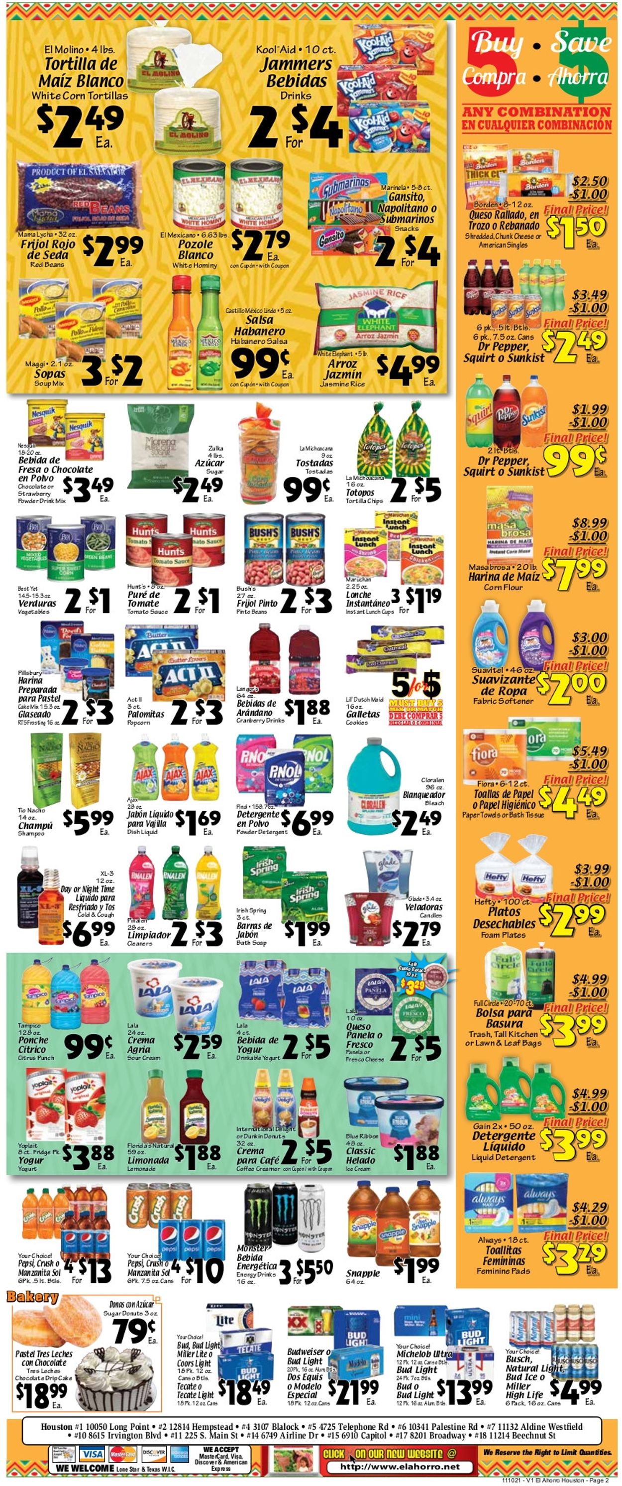 El Ahorro Supermarket Weekly Ad Circular - valid 11/10-11/16/2021 (Page 2)