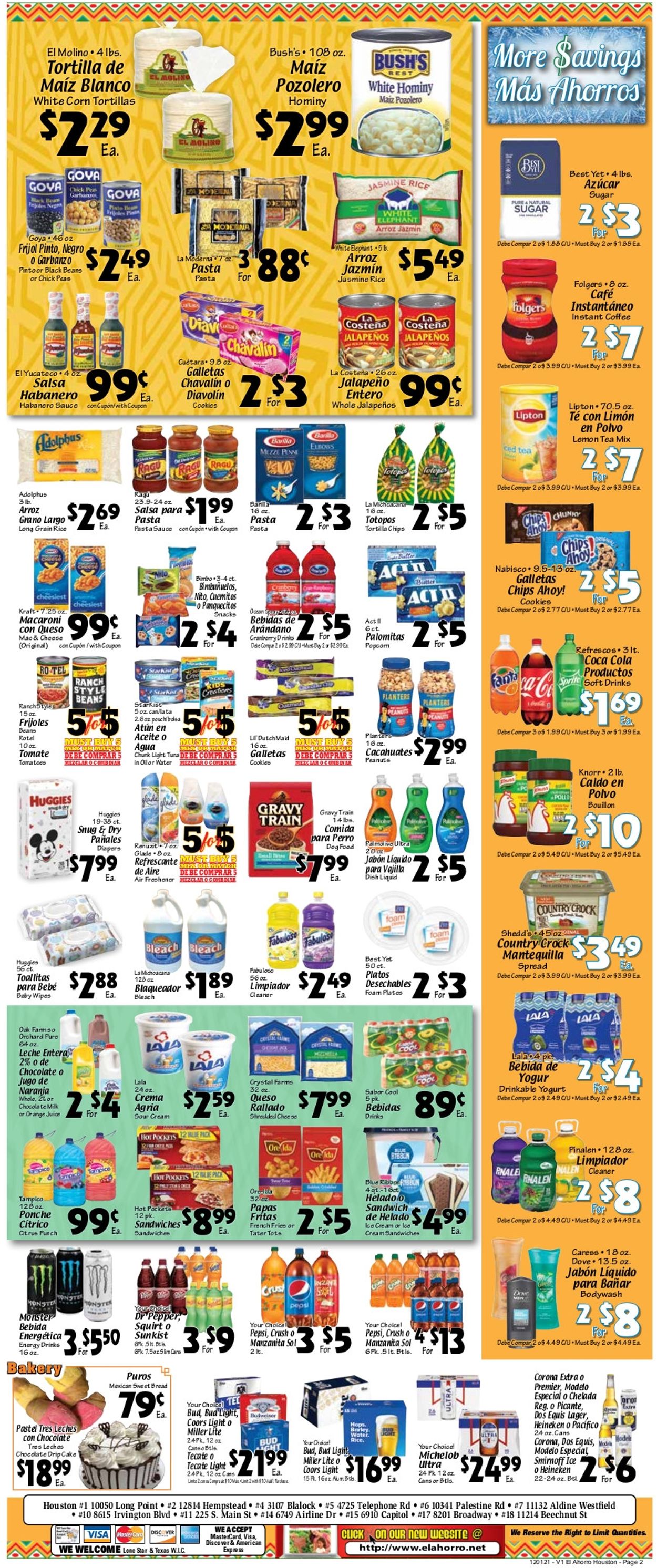 El Ahorro Supermarket Weekly Ad Circular - valid 12/01-12/07/2021 (Page 2)