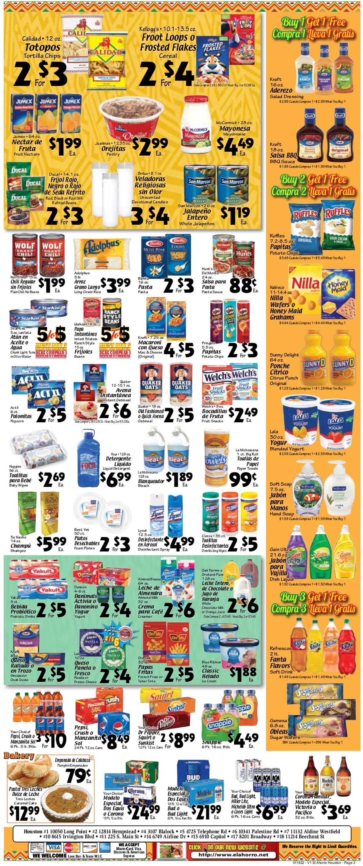 El Ahorro Supermarket Weekly Ad Circular - valid 01/19-01/25/2022 (Page 2)