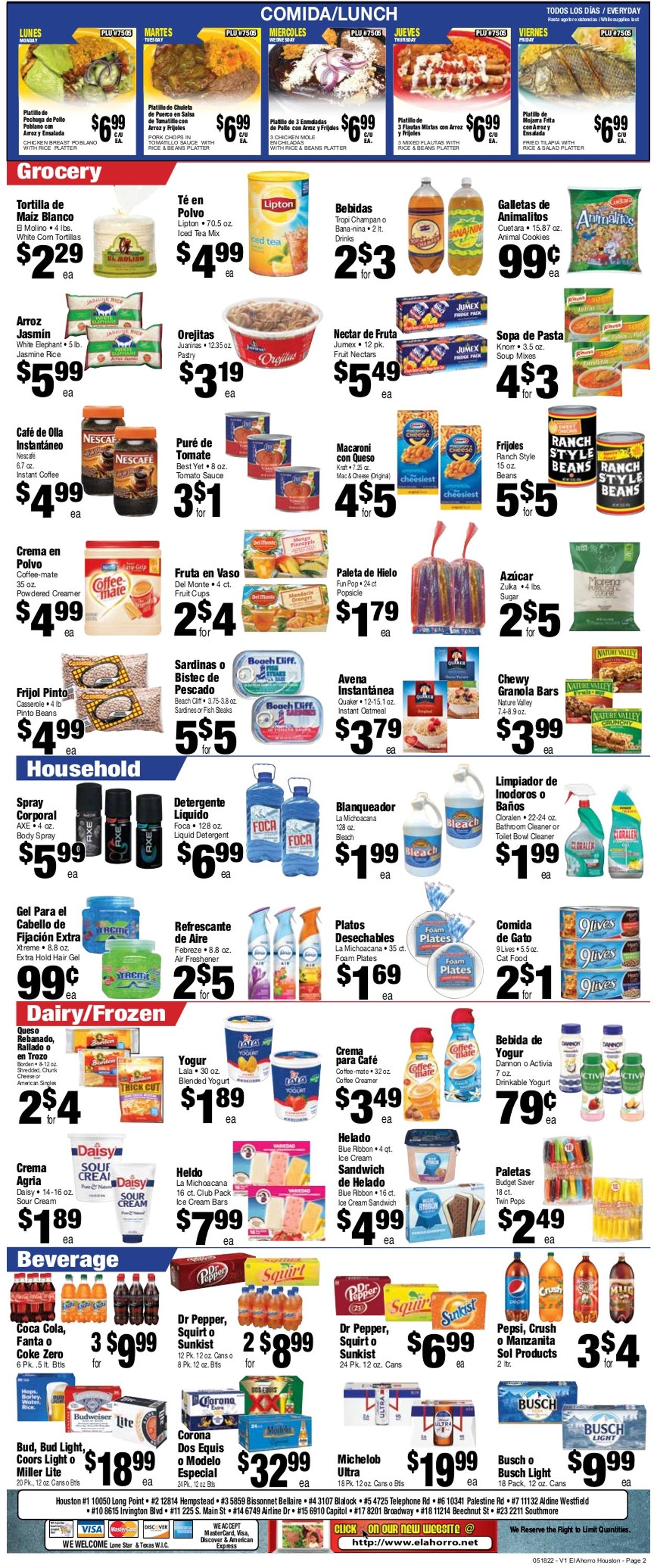 El Ahorro Supermarket Weekly Ad Circular - valid 05/18-05/24/2022 (Page 2)