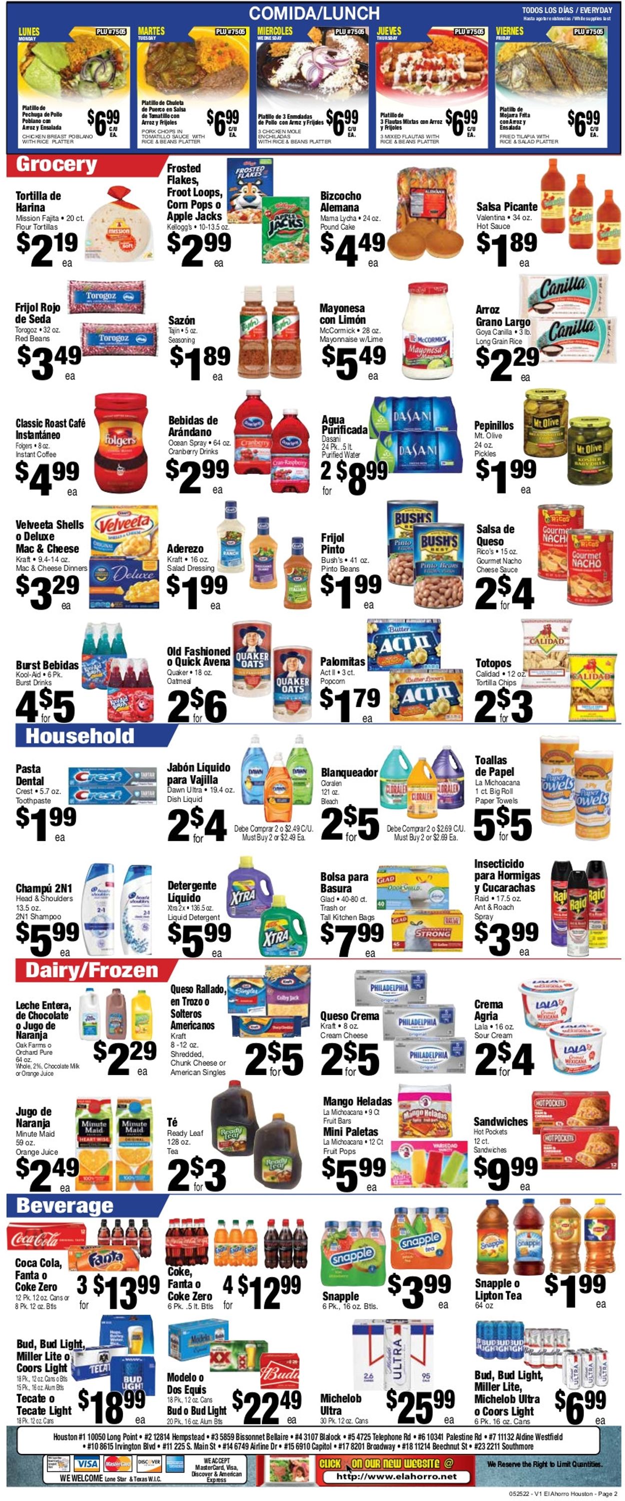 El Ahorro Supermarket Weekly Ad Circular - valid 05/25-05/31/2022 (Page 2)