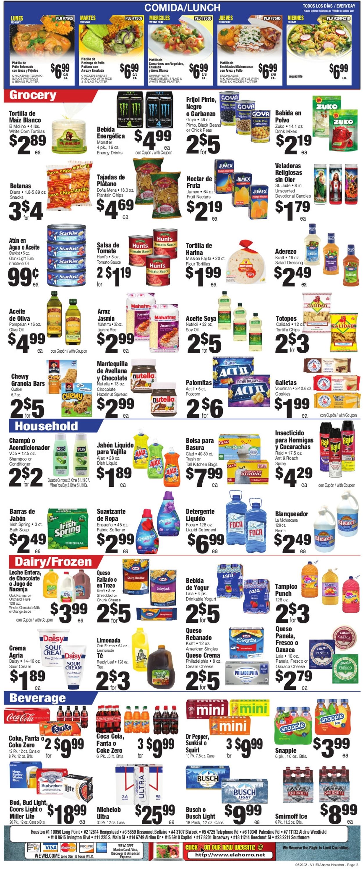 El Ahorro Supermarket Weekly Ad Circular - valid 06/29-07/05/2022 (Page 2)