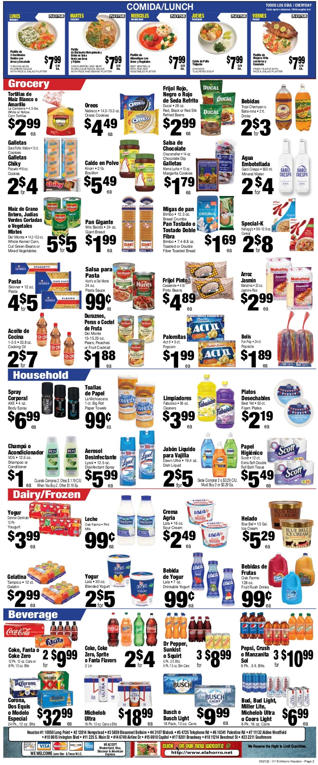 El Ahorro Supermarket Weekly Ad Circular - valid 09/21-09/27/2022 (Page 2)