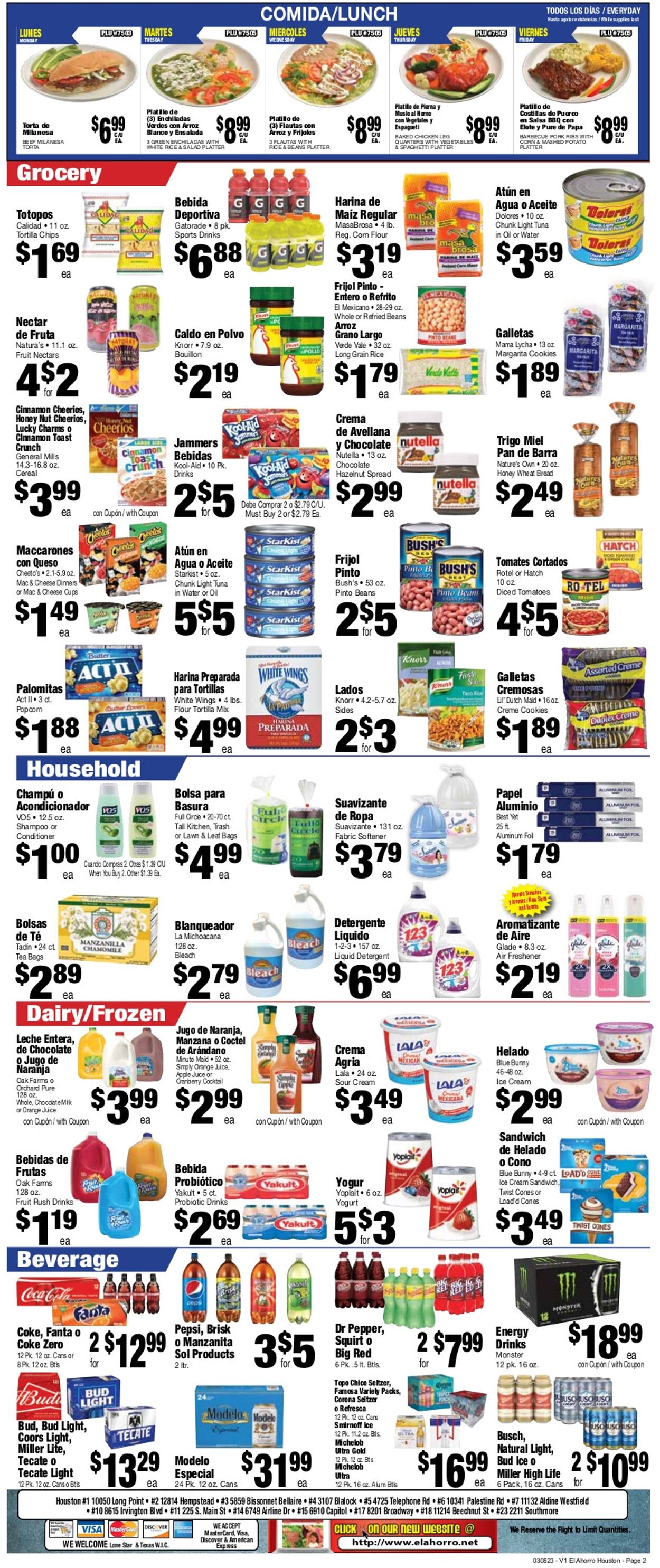 El Ahorro Supermarket Weekly Ad Circular - valid 03/08-03/15/2023 (Page 2)