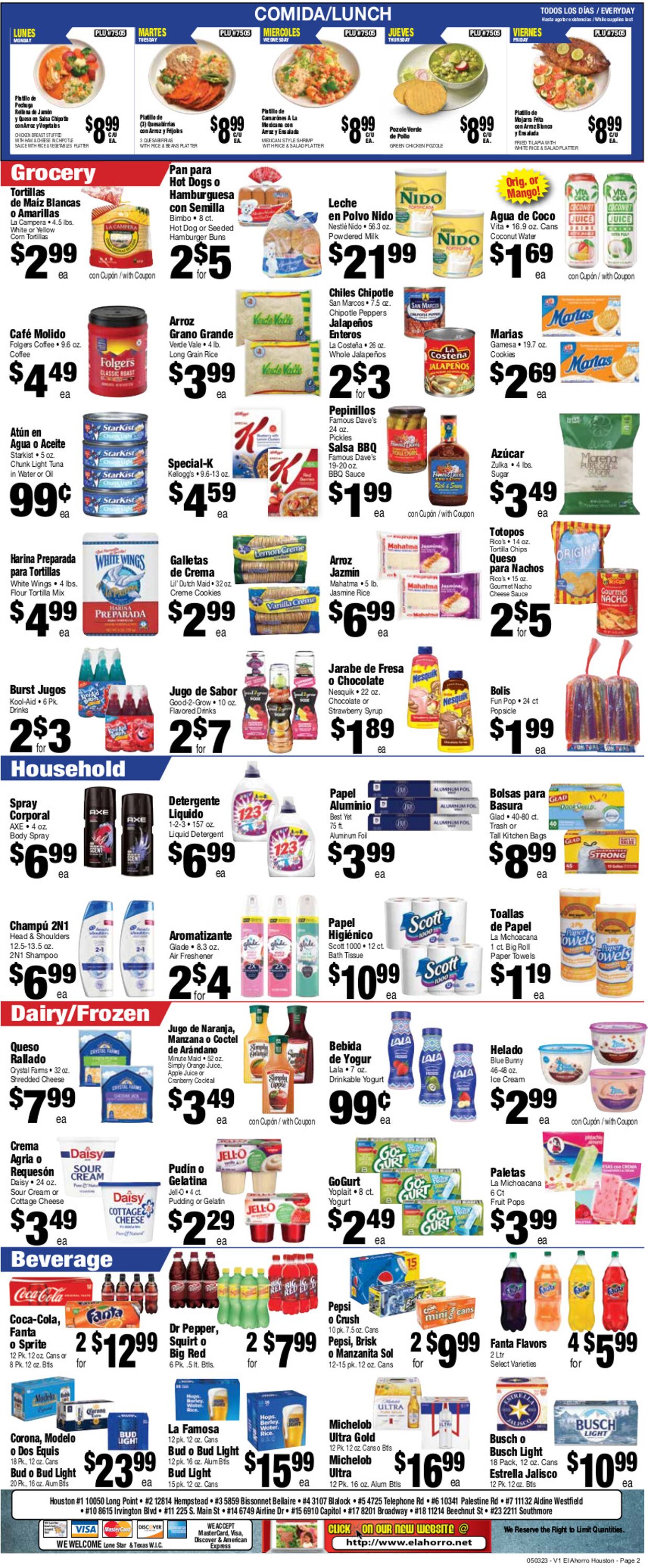 El Ahorro Supermarket Weekly Ad Circular - valid 05/03-05/09/2023 (Page 2)