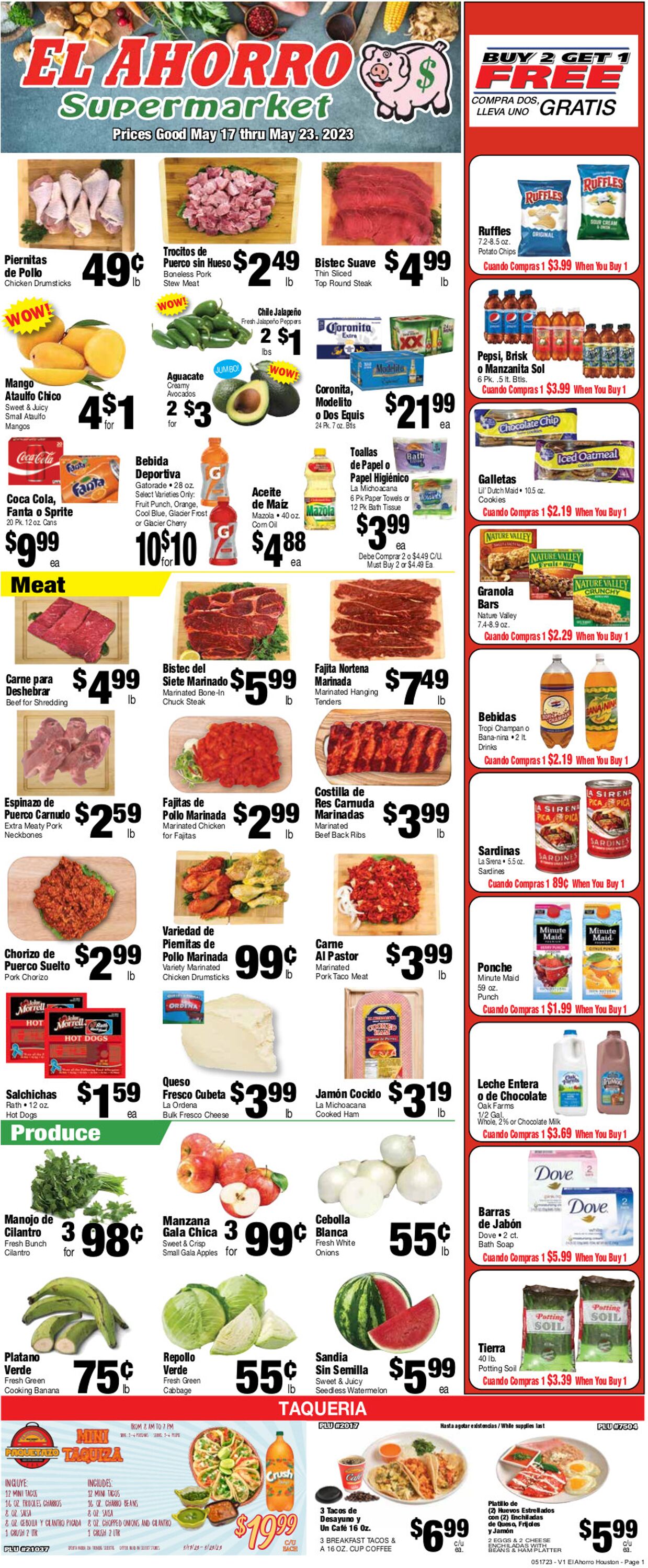 El Ahorro Supermarket Weekly Ad Circular - valid 05/17-05/23/2023