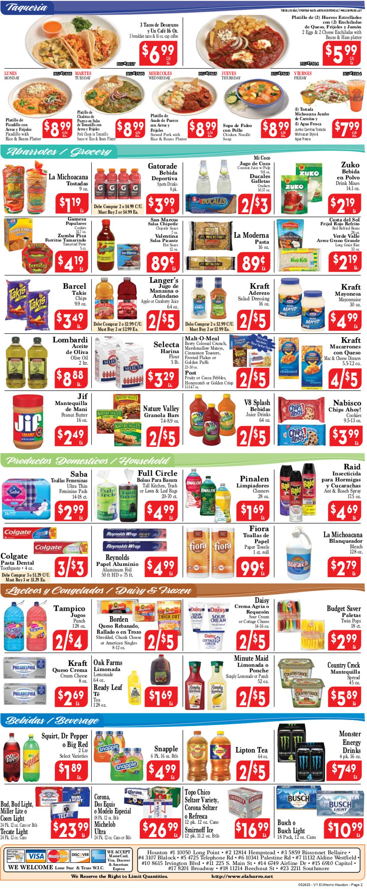 El Ahorro Supermarket Weekly Ad Circular - valid 05/24-05/31/2023 (Page 2)