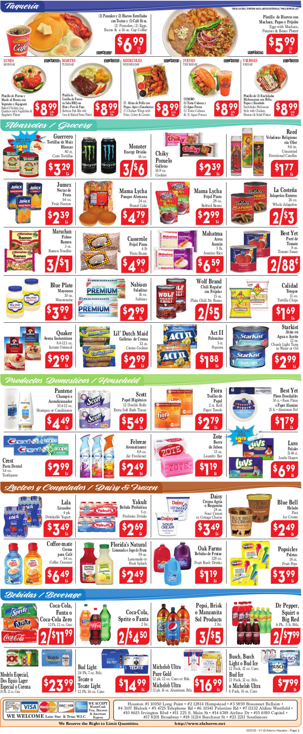 El Ahorro Supermarket Weekly Ad Circular - valid 05/31-06/06/2023 (Page 2)