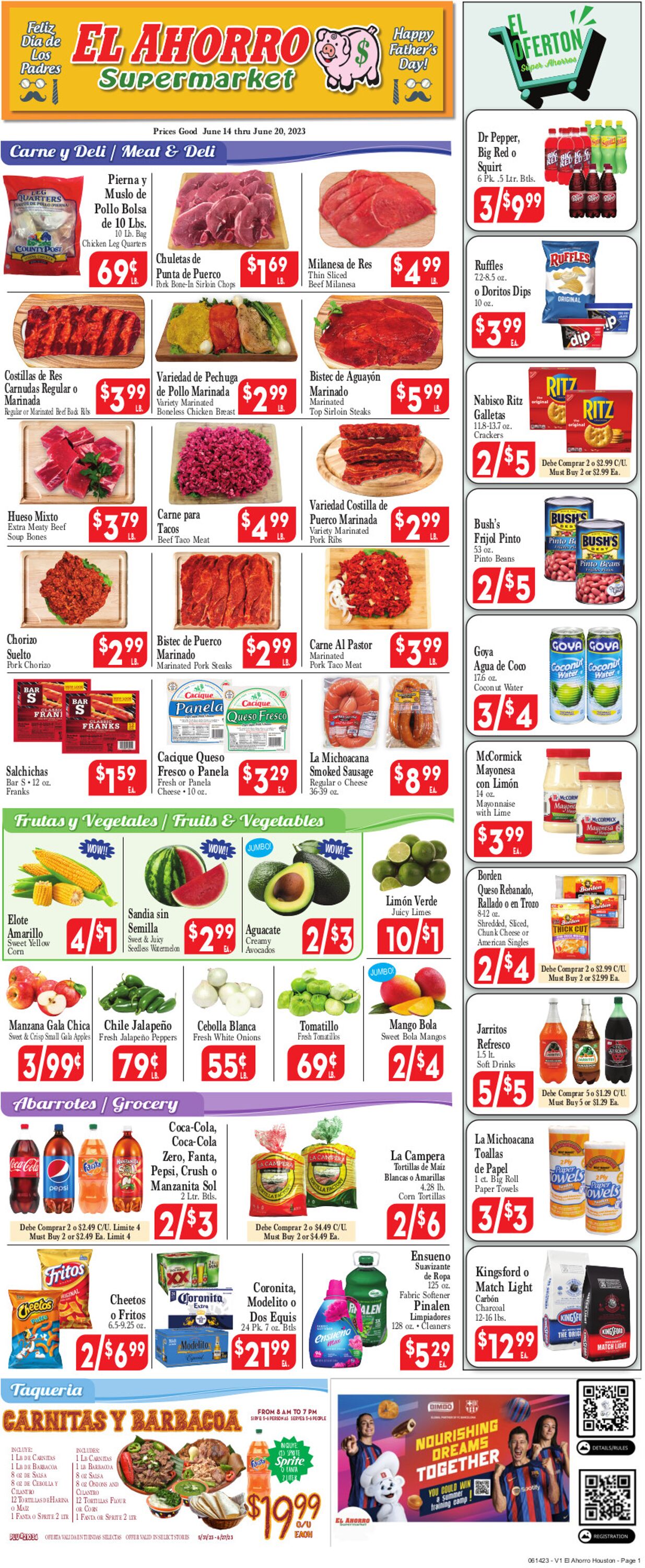 El Ahorro Supermarket Weekly Ad Circular - valid 06/14-06/20/2023
