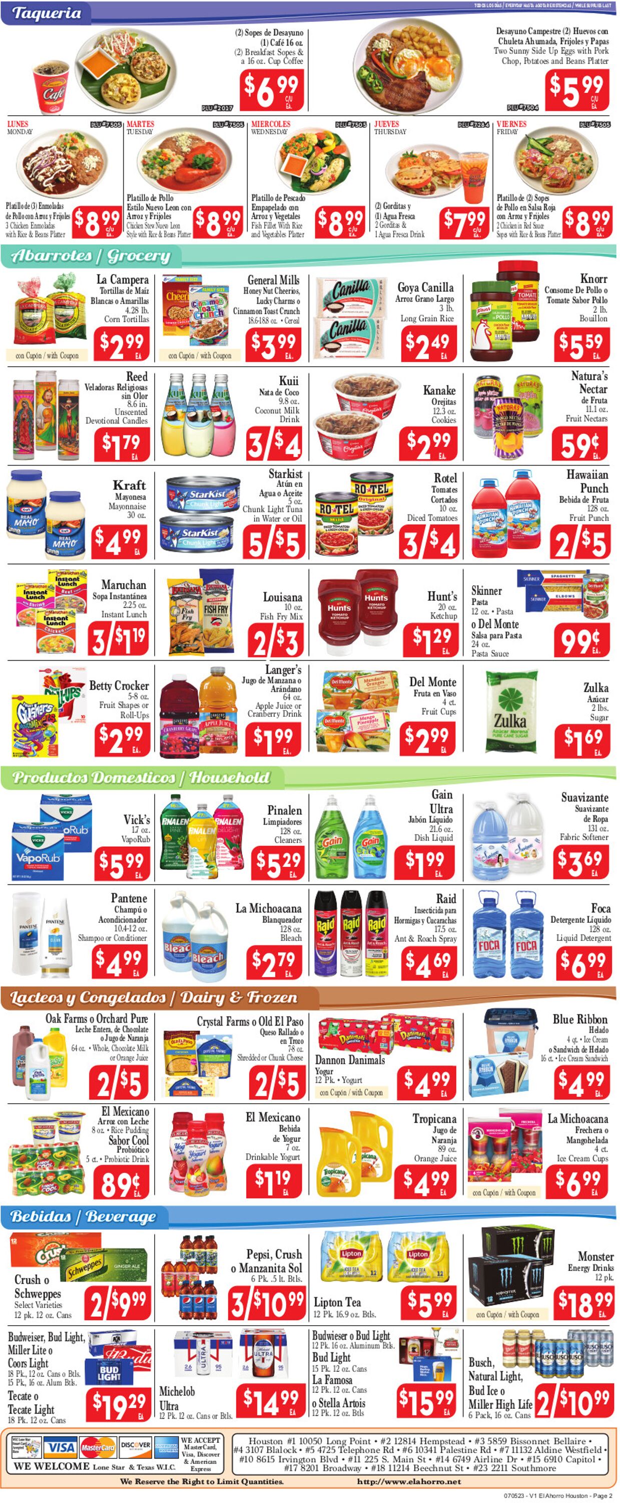 El Ahorro Supermarket Weekly Ad Circular - valid 07/05-07/12/2023 (Page 2)