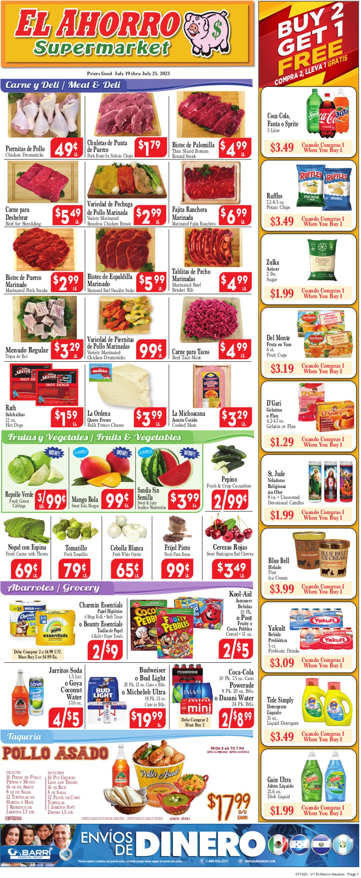 El Ahorro Supermarket Weekly Ad Circular - valid 07/19-07/26/2023