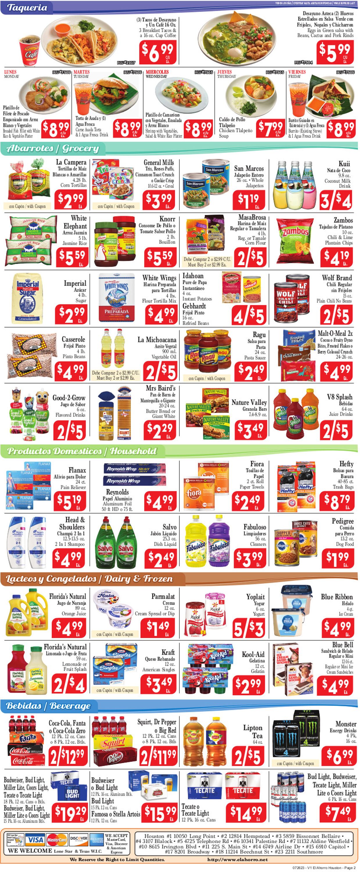 El Ahorro Supermarket Weekly Ad Circular - valid 07/26-08/02/2023 (Page 2)