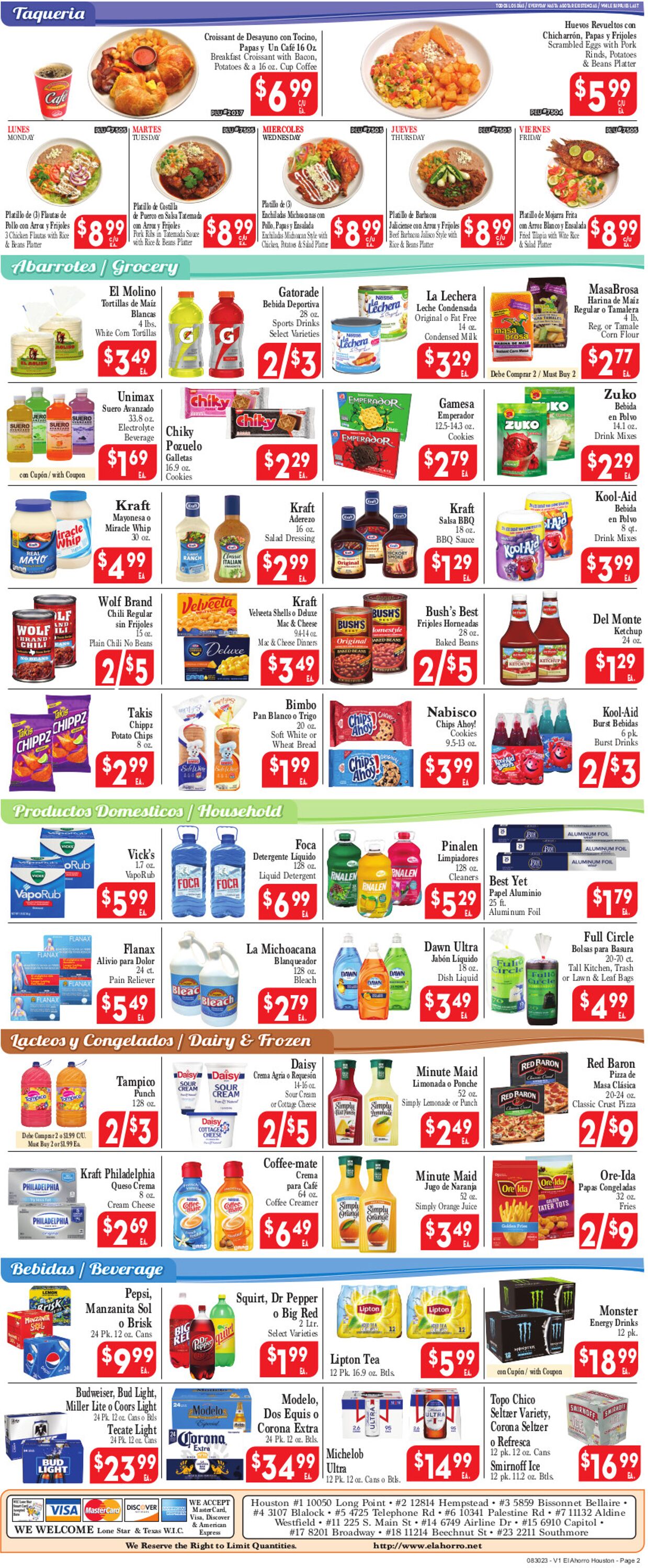 El Ahorro Supermarket Weekly Ad Circular - valid 08/30-09/06/2023 (Page 2)