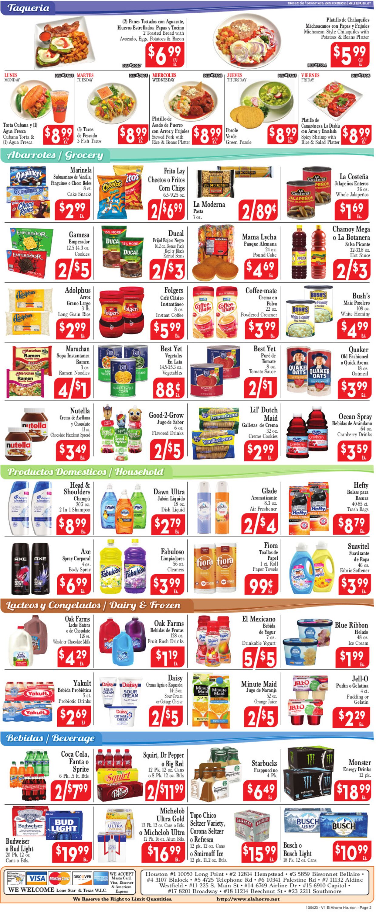El Ahorro Supermarket Weekly Ad Circular - valid 10/04-10/11/2023 (Page 2)
