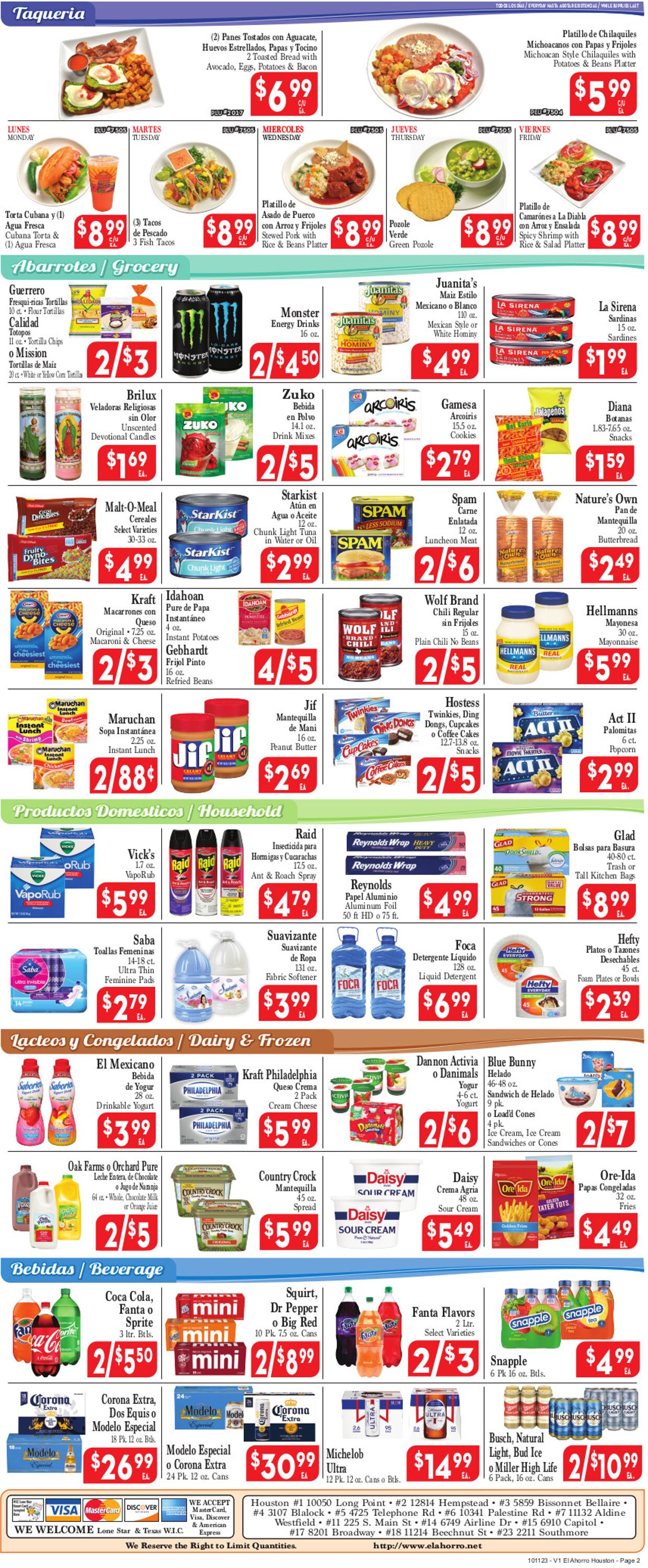 El Ahorro Supermarket Weekly Ad Circular - valid 10/11-10/18/2023 (Page 2)