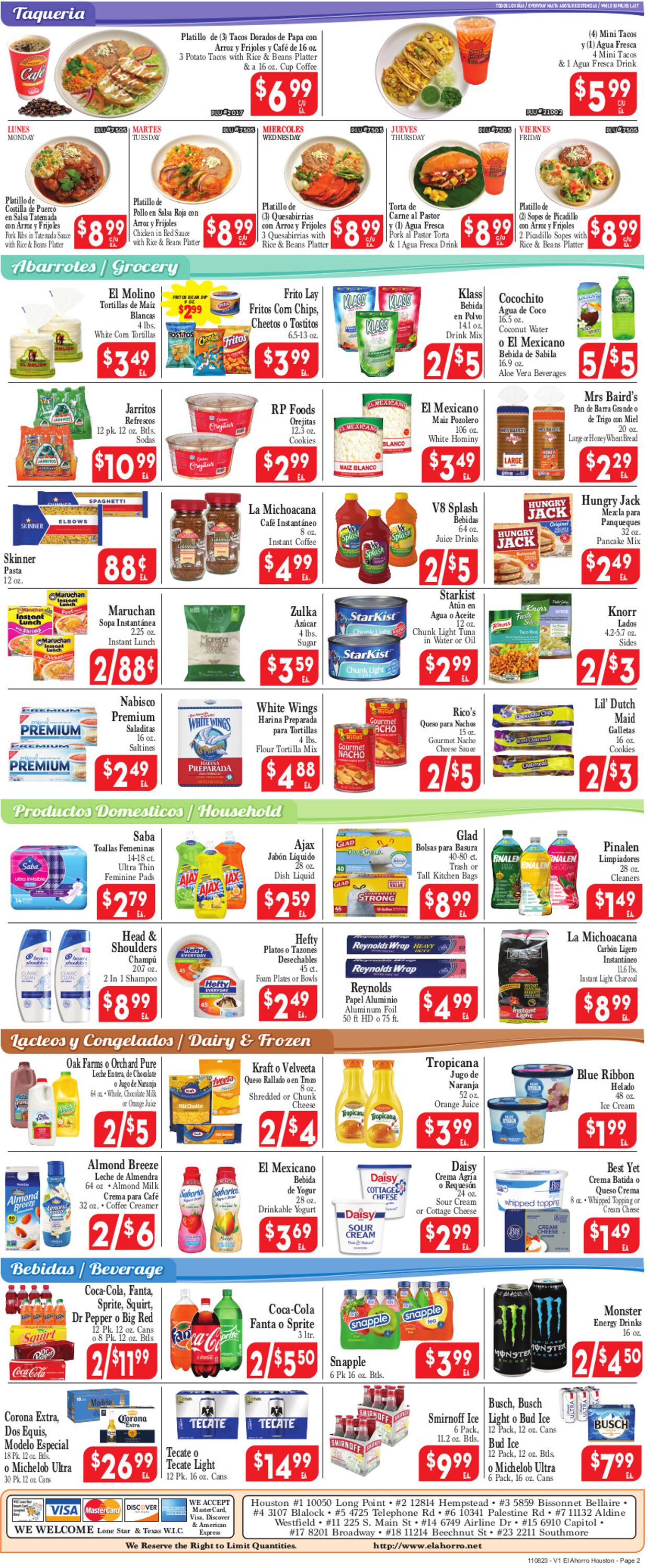 El Ahorro Supermarket Weekly Ad Circular - valid 11/08-11/15/2023 (Page 2)