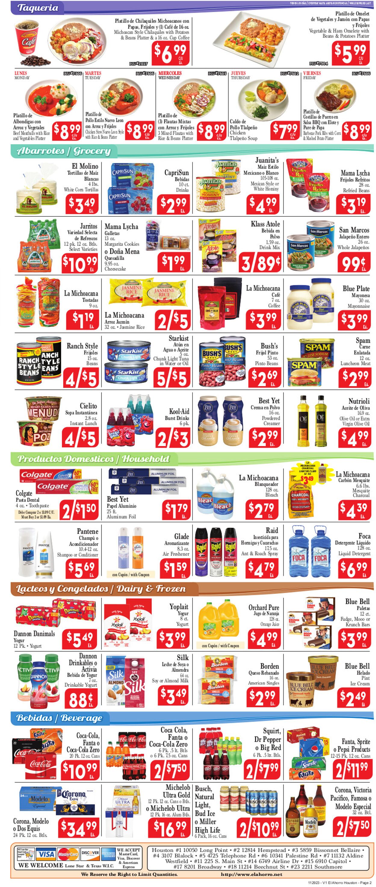 El Ahorro Supermarket Weekly Ad Circular - valid 11/29-12/06/2023 (Page 2)