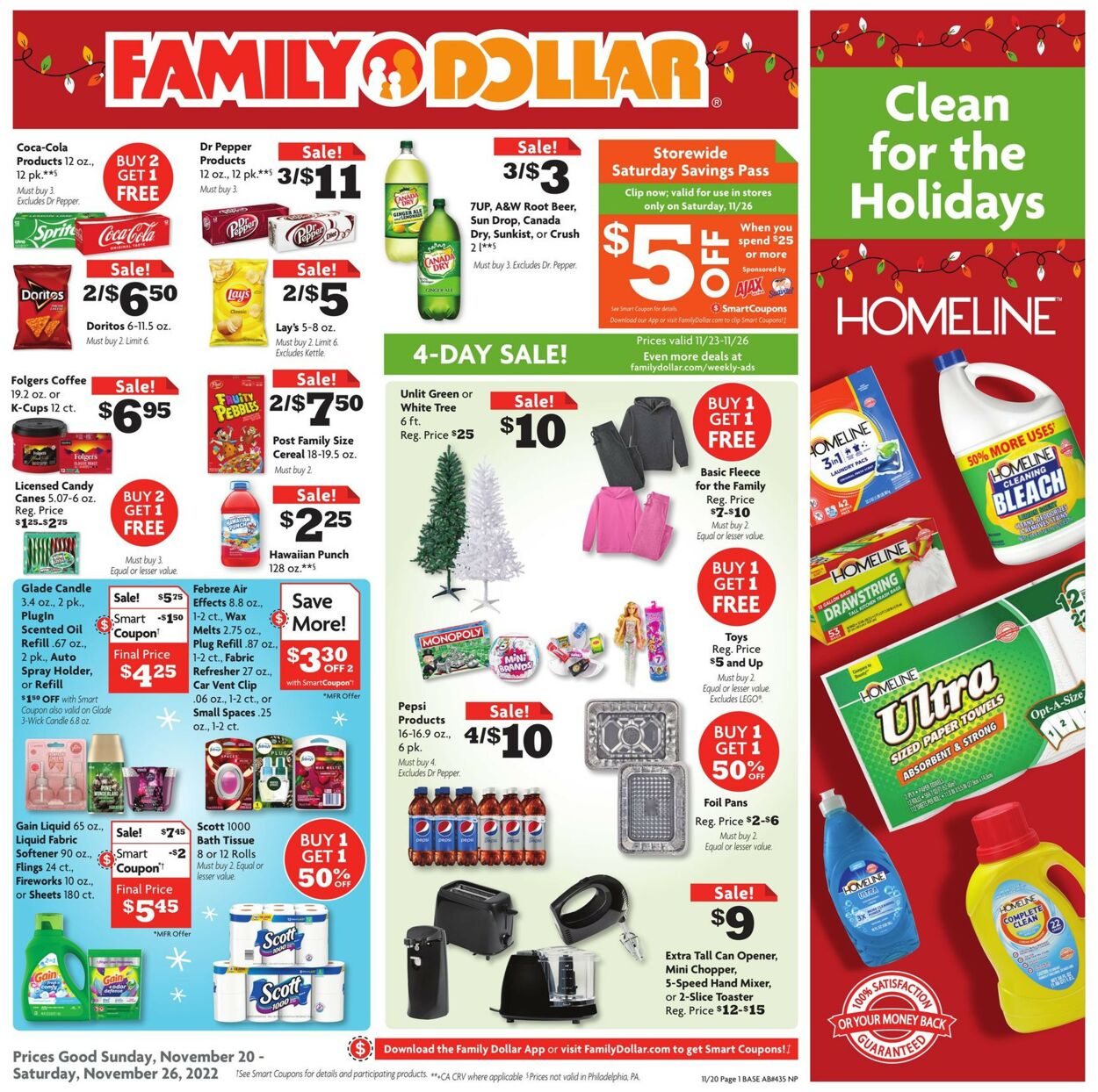 Family Dollar Weekly Ad Circular - valid 11/20-11/26/2022