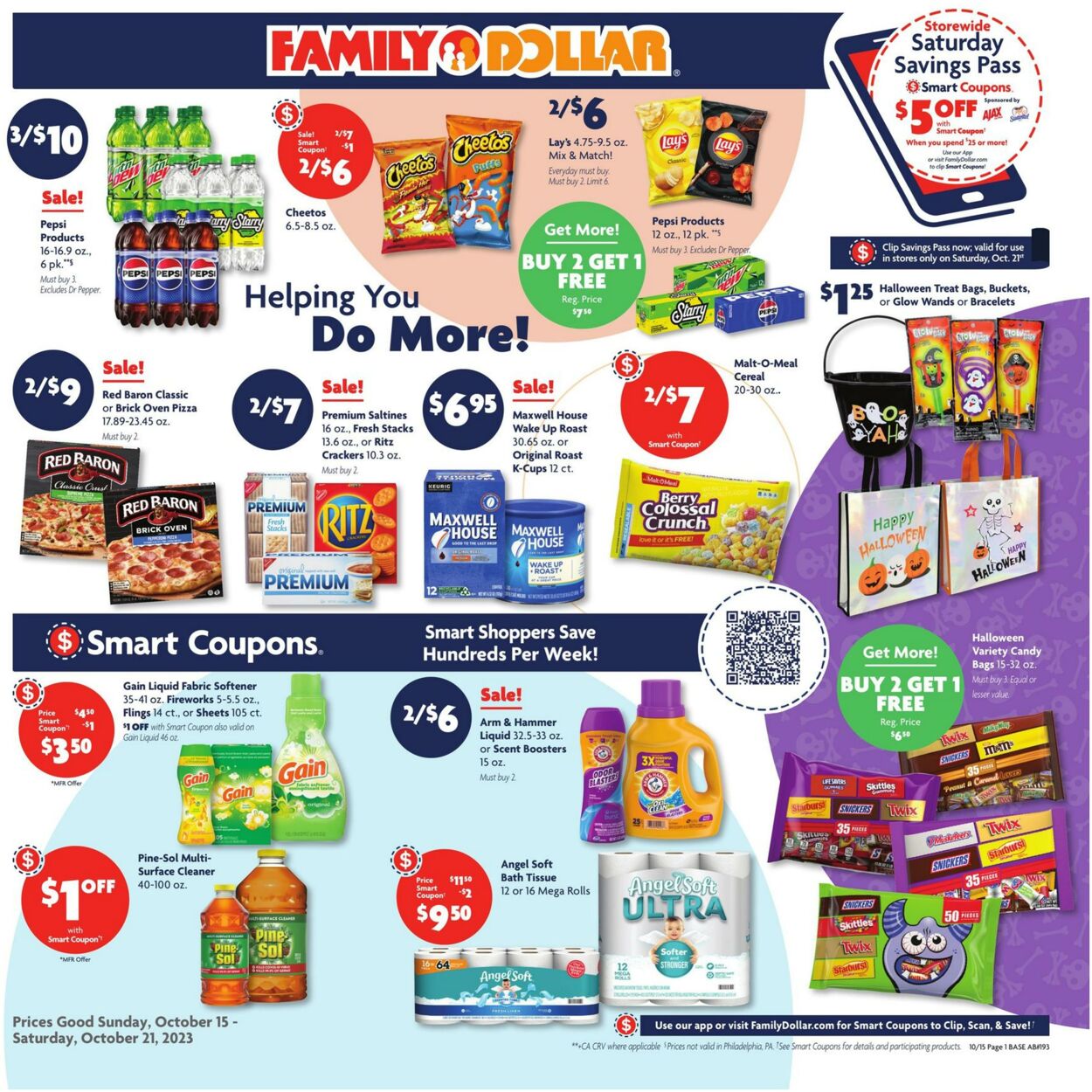 Family Dollar Weekly Ad Circular - valid 10/15-10/21/2023
