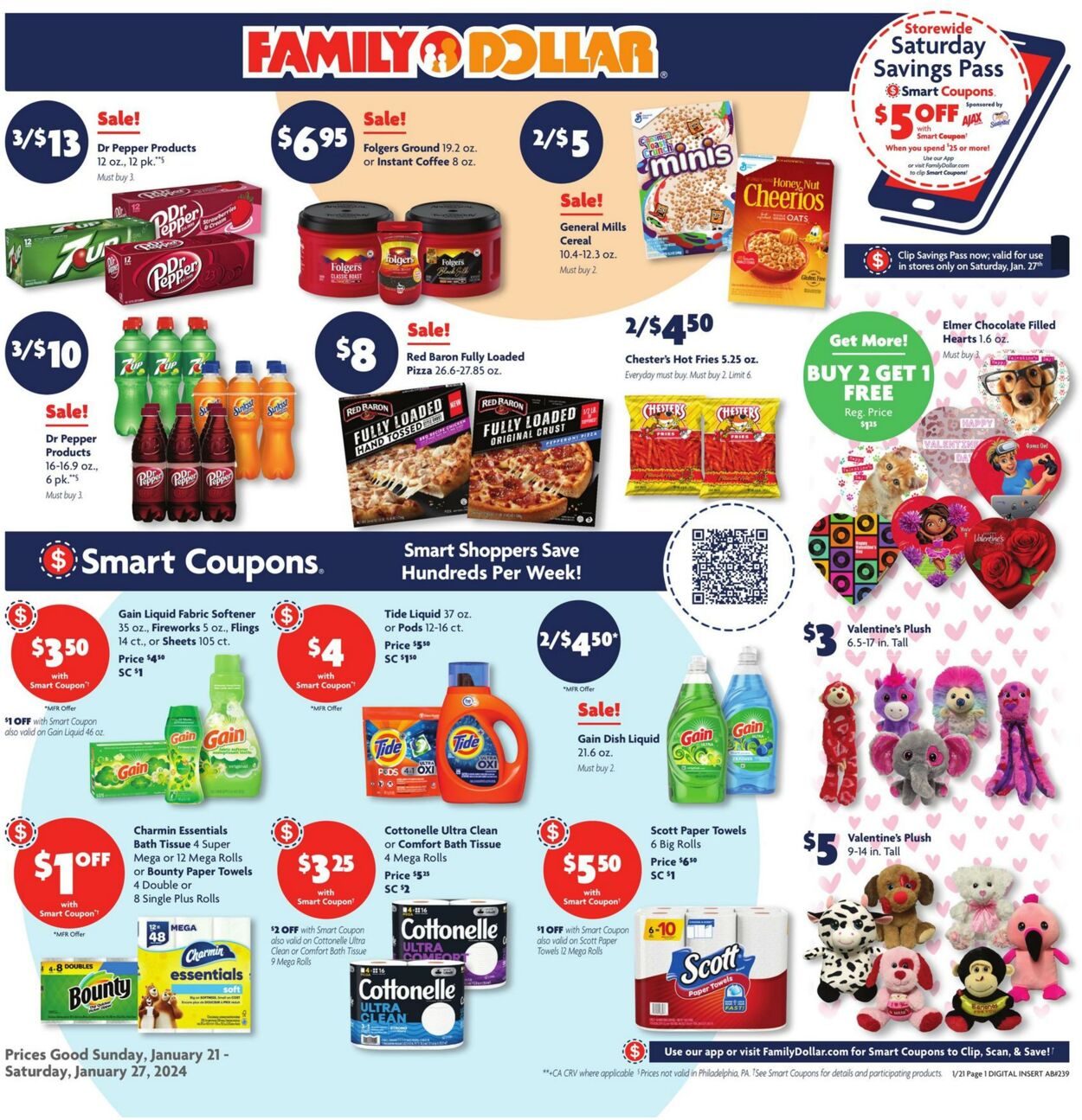 Family Dollar Weekly Ad Circular - valid 01/21-01/27/2024