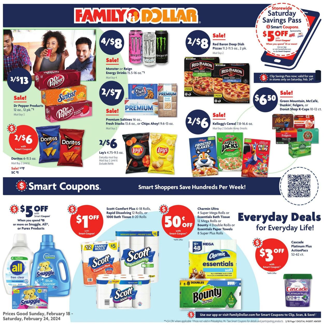Family Dollar Weekly Ad Circular - valid 02/18-02/24/2024
