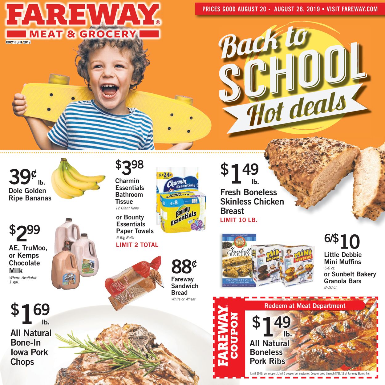 Fareway Weekly Ad Circular - valid 08/20-08/26/2019