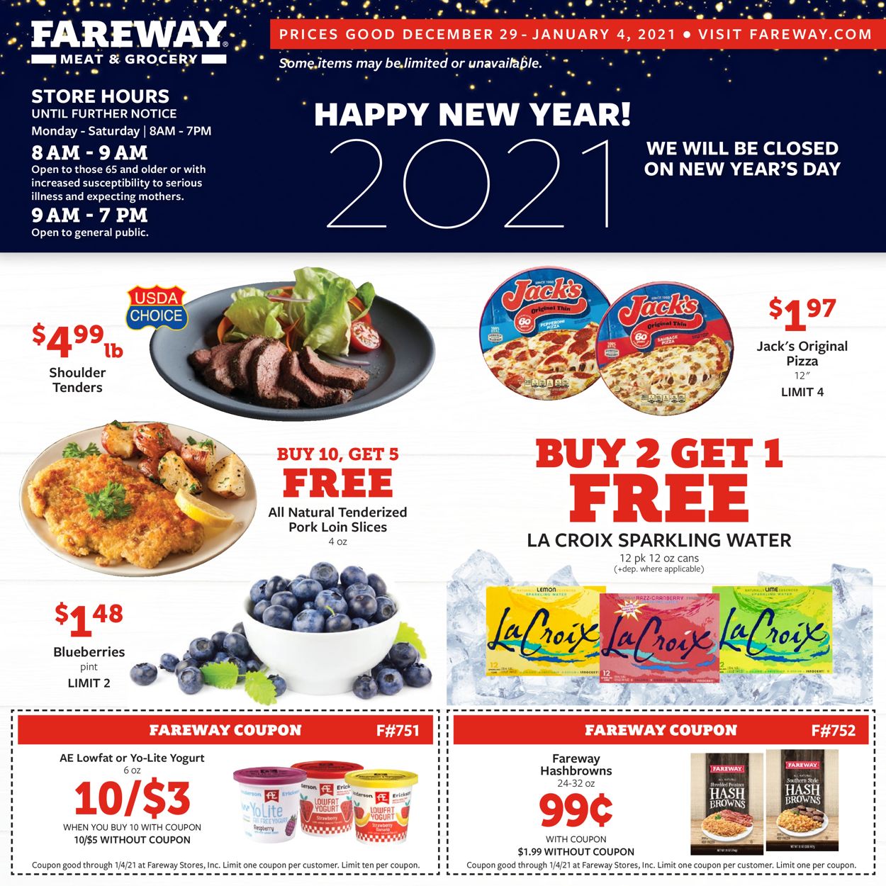 Fareway Weekly Ad Circular - valid 12/29-01/04/2021