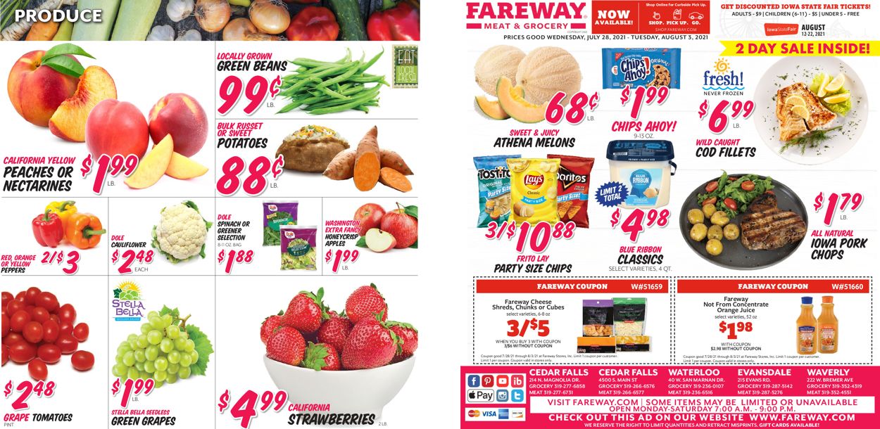 Fareway Weekly Ad Circular - valid 07/28-08/03/2021