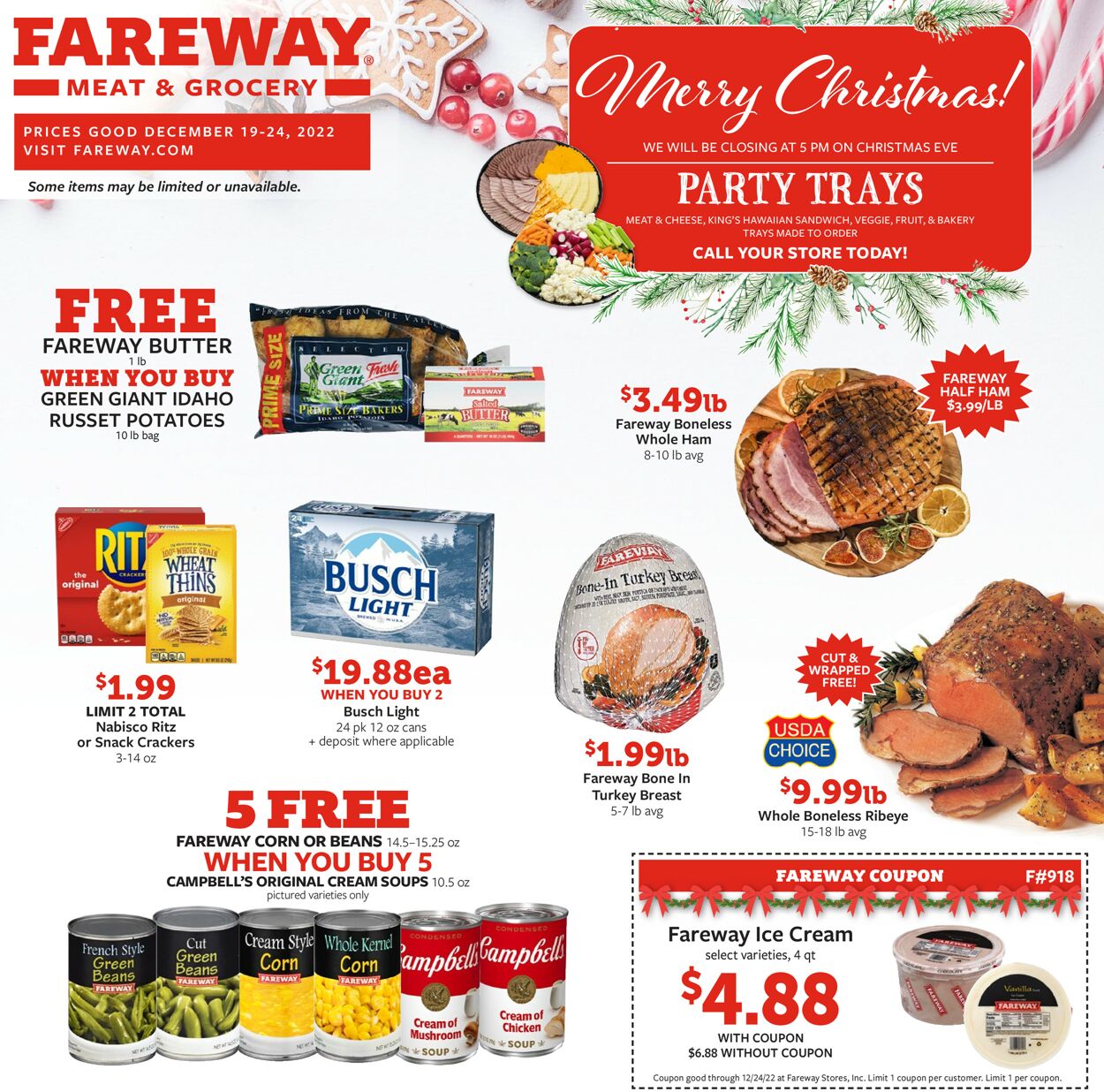 Fareway Weekly Ad Circular - valid 12/18-12/24/2022