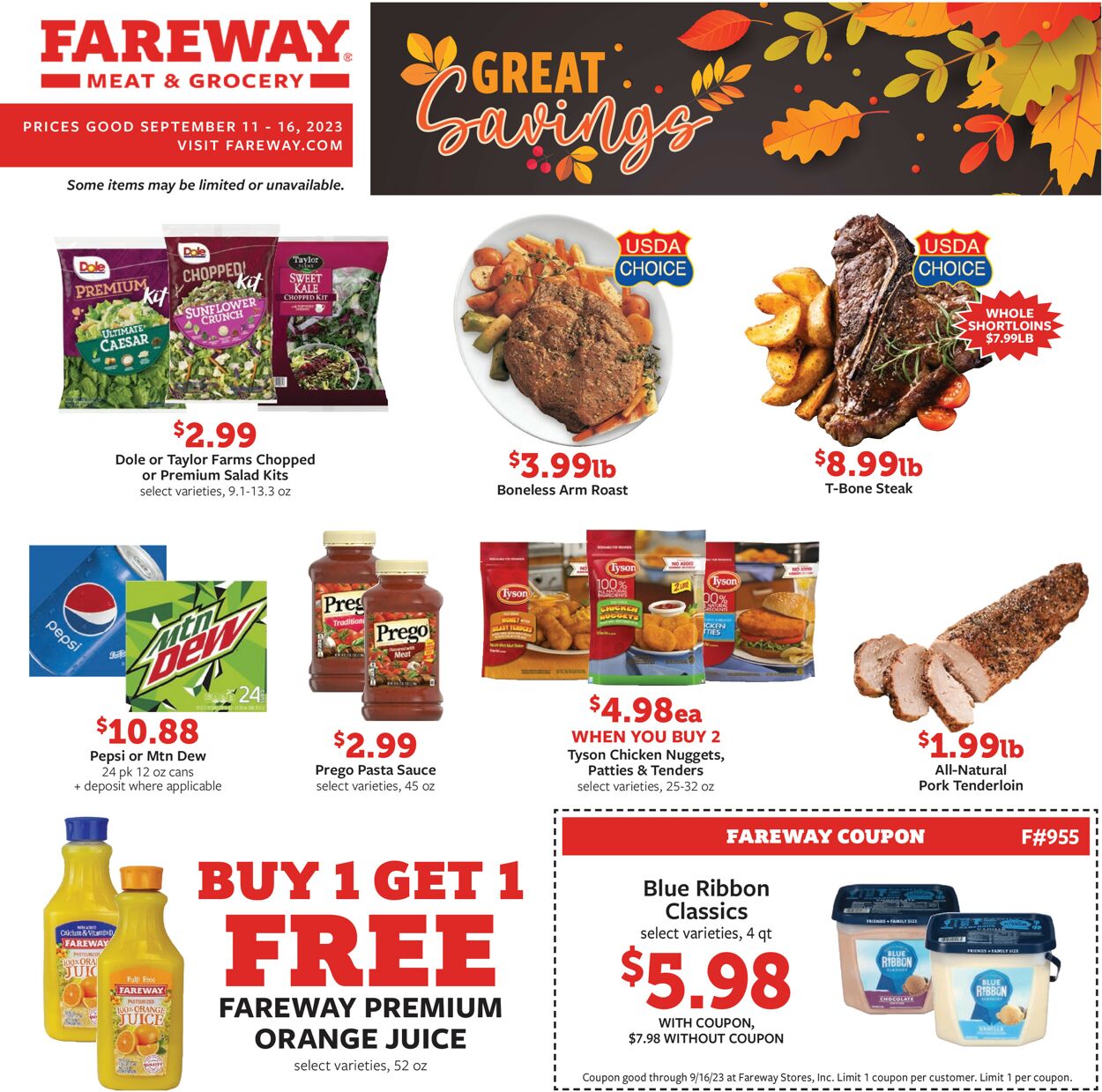 Fareway Weekly Ad Circular - valid 09/10-09/16/2023
