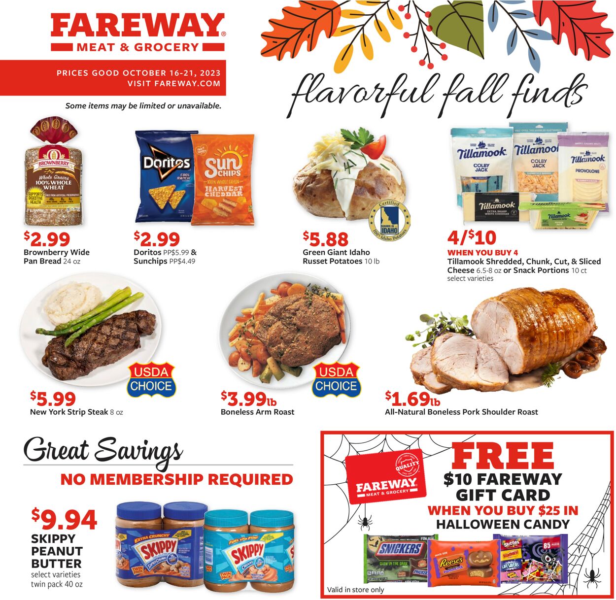 Fareway Weekly Ad Circular - valid 10/15-10/21/2023