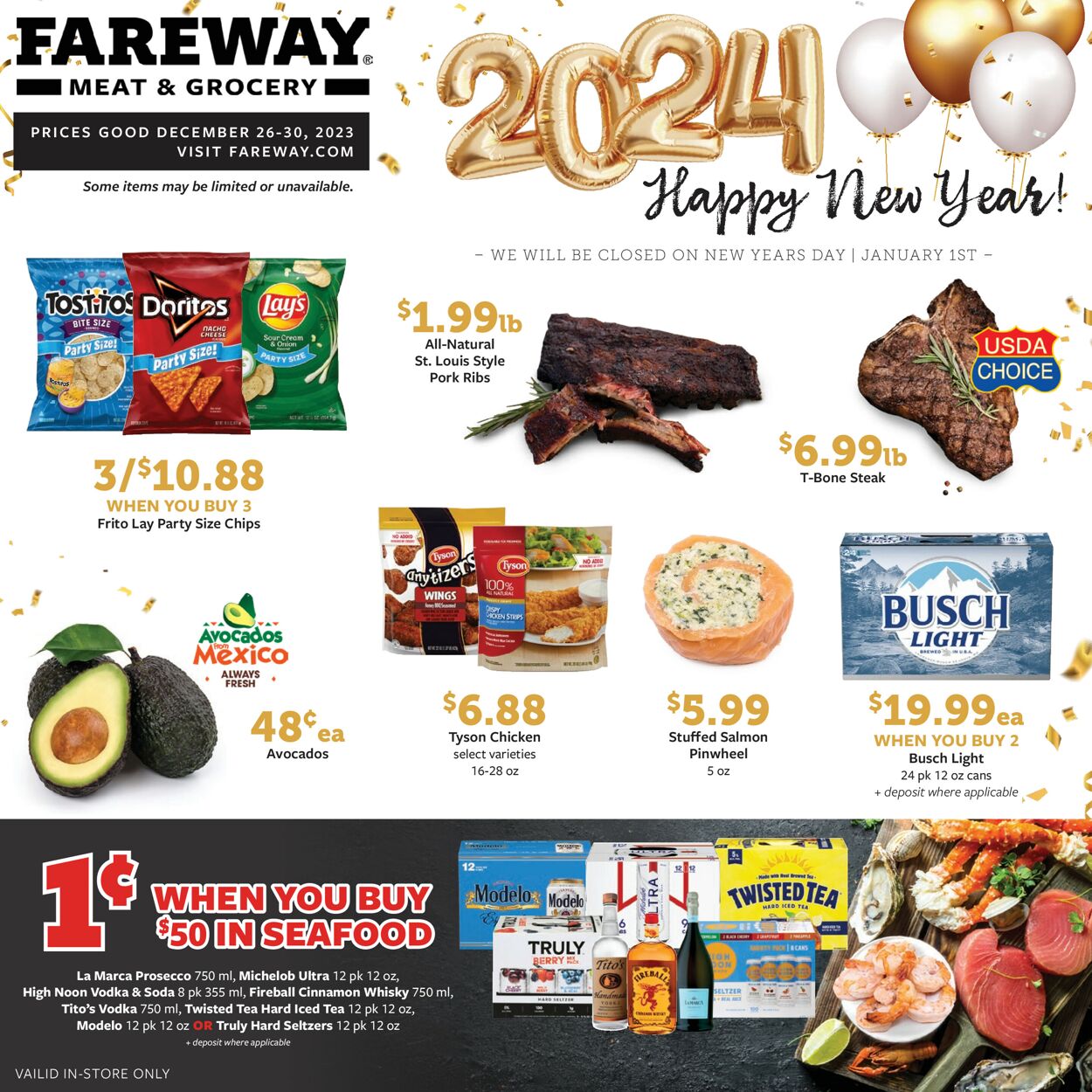 Fareway Weekly Ad Circular - valid 12/24-12/30/2023