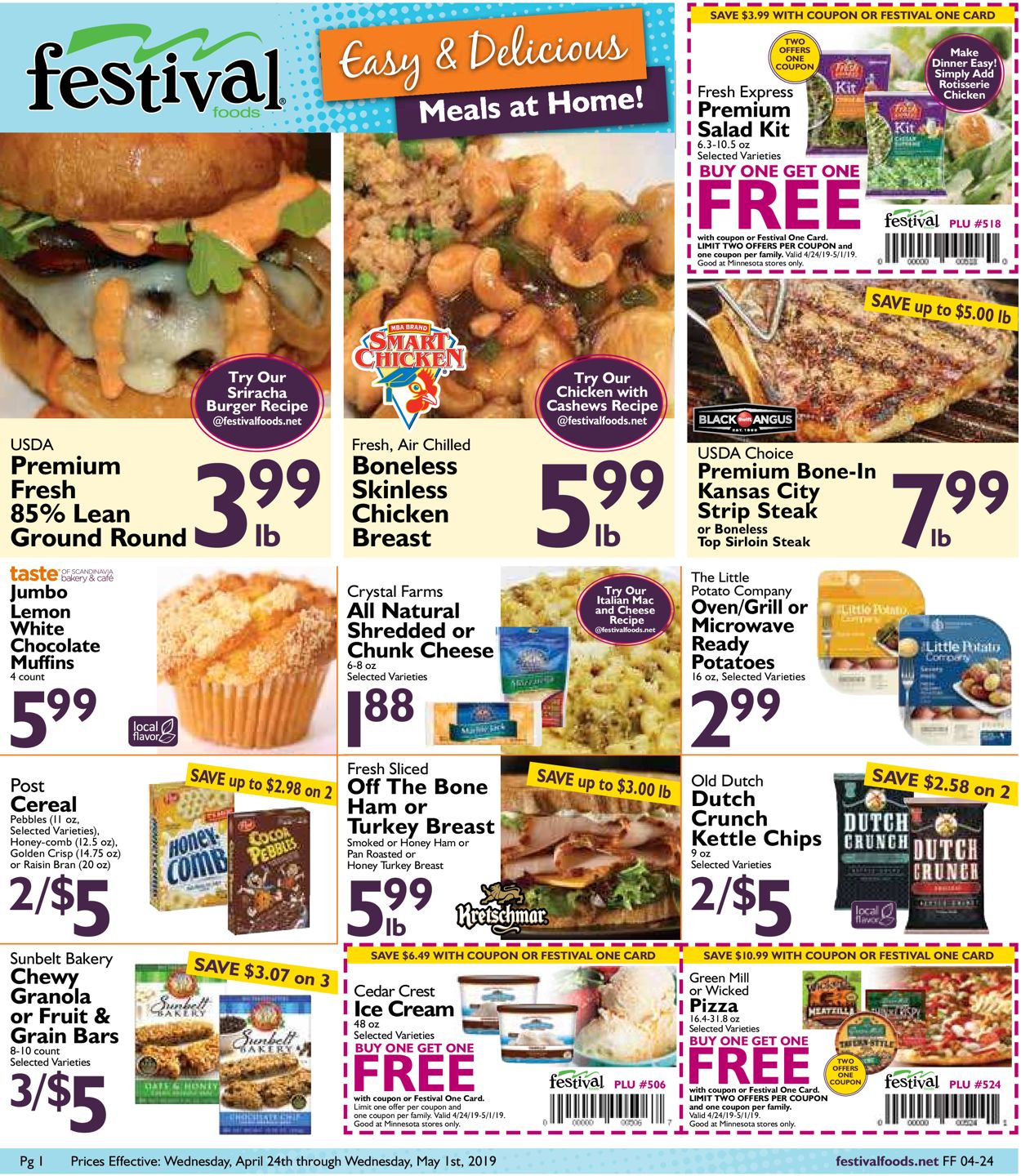Festival Foods Weekly Ad Circular - valid 04/24-05/01/2019