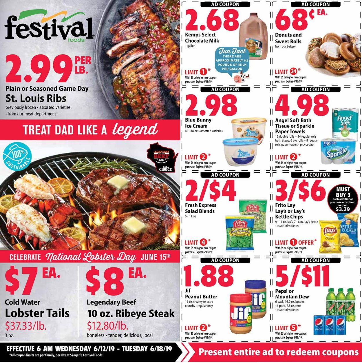 Festival Foods Weekly Ad Circular - valid 06/12-06/18/2019